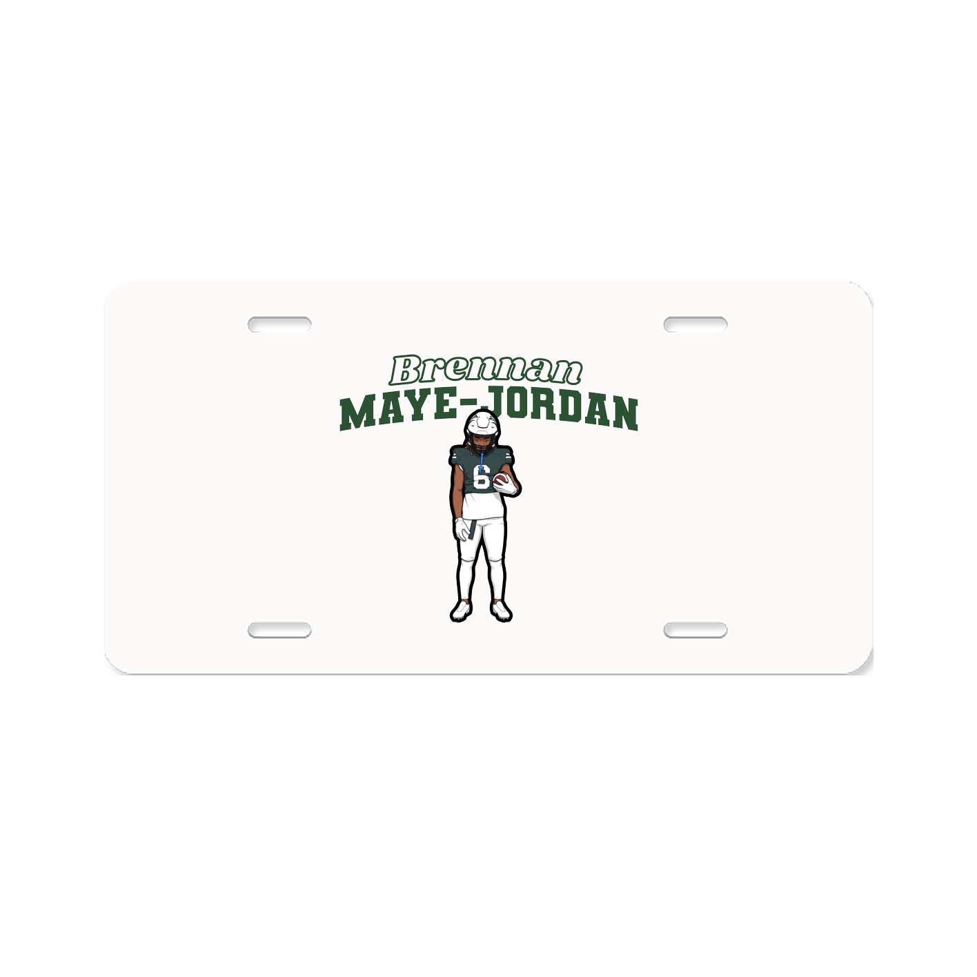 License Plate — Name Arch in Classic
