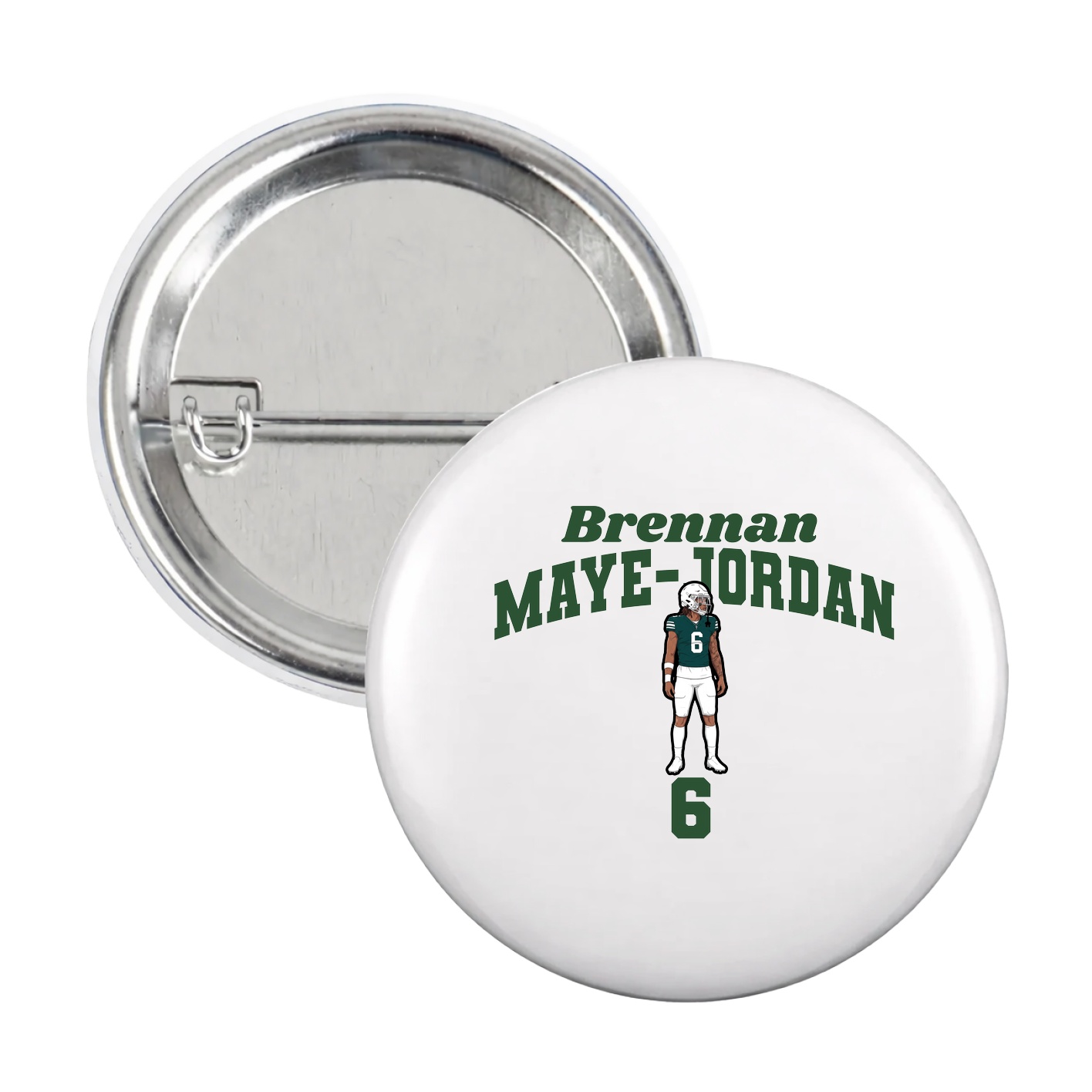 Game Day Button — Signature Arch in White