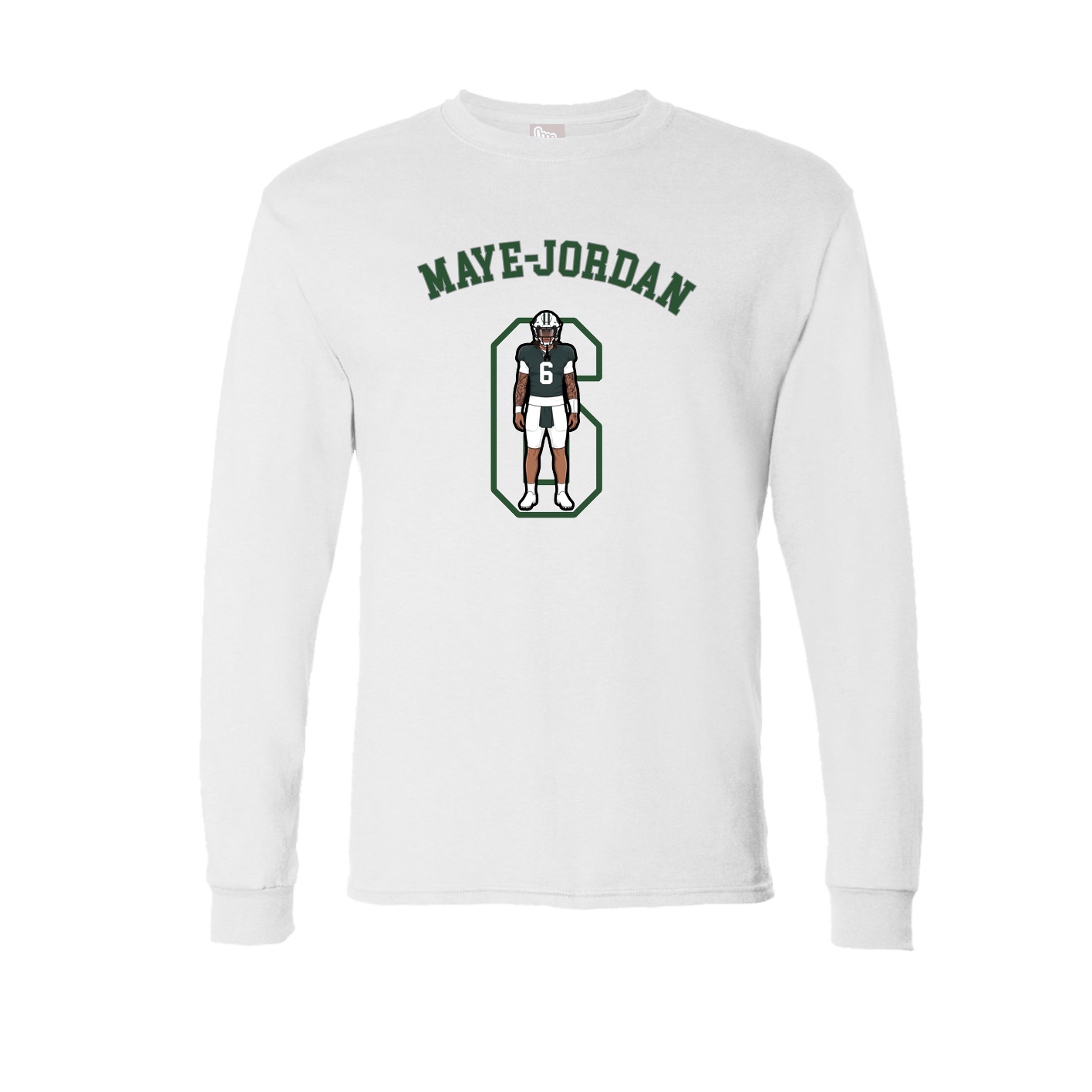 Long Sleeve Tee — Shirsey Arch in White
