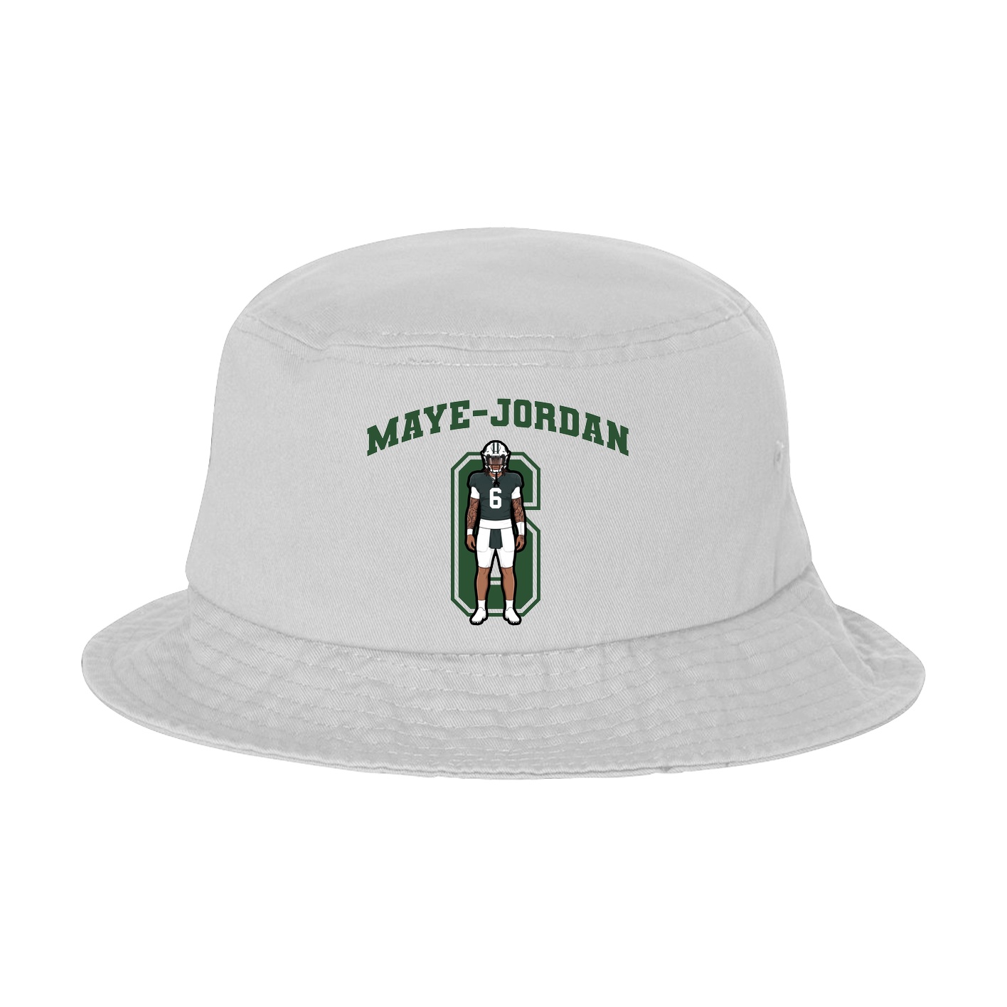 Bucket Cap — Number in White