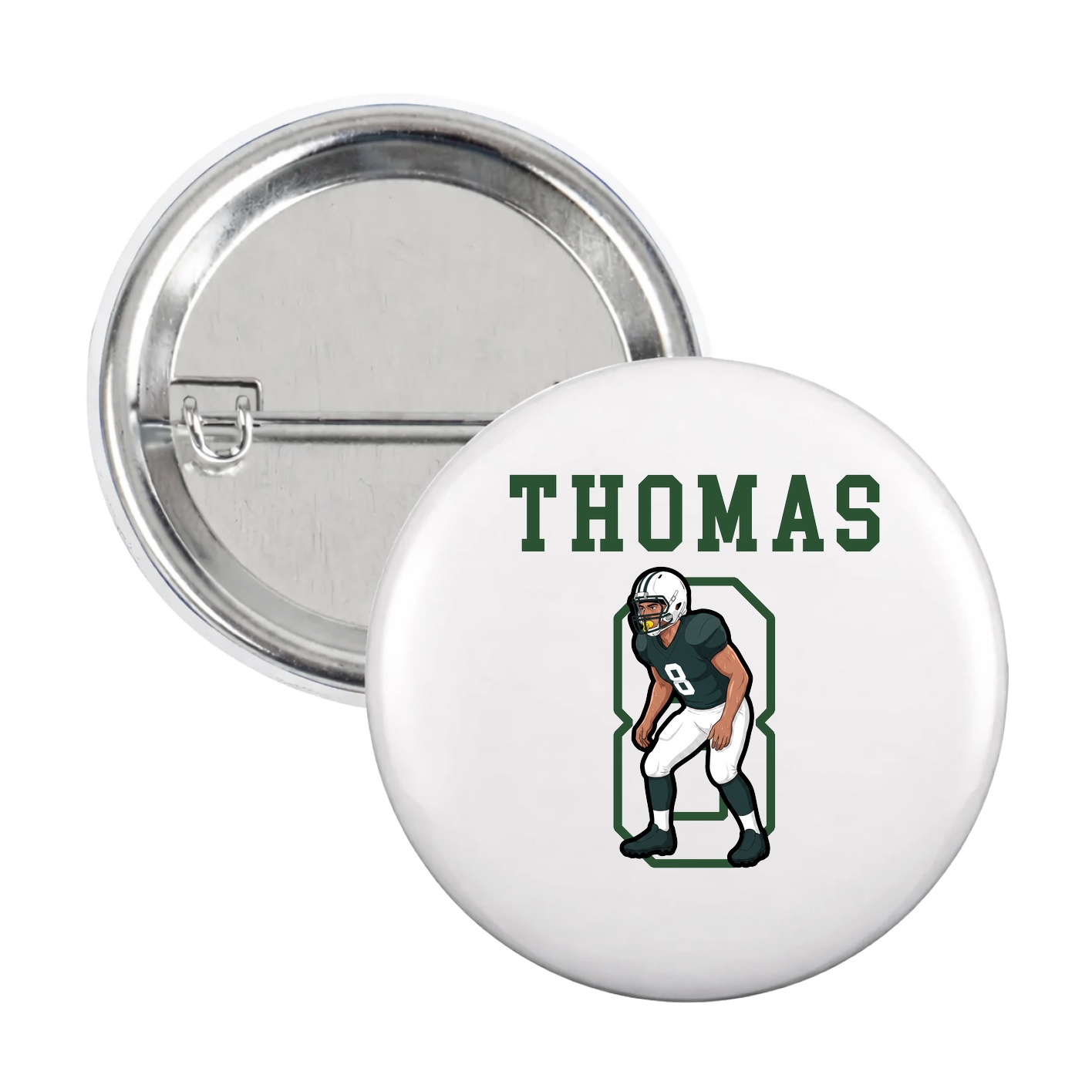 Game Day Button — Shirsey in White