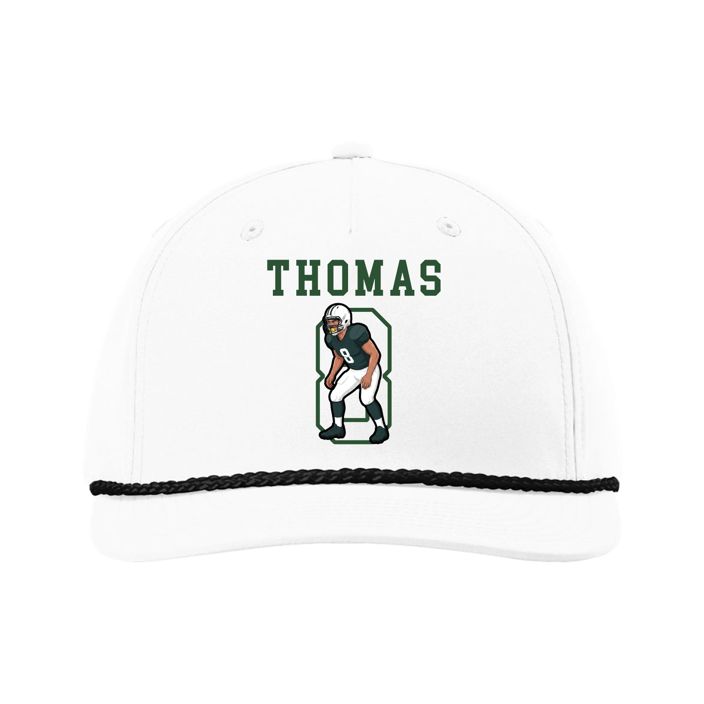 Five-Panel Classic Rope Cap — Shirsey in White