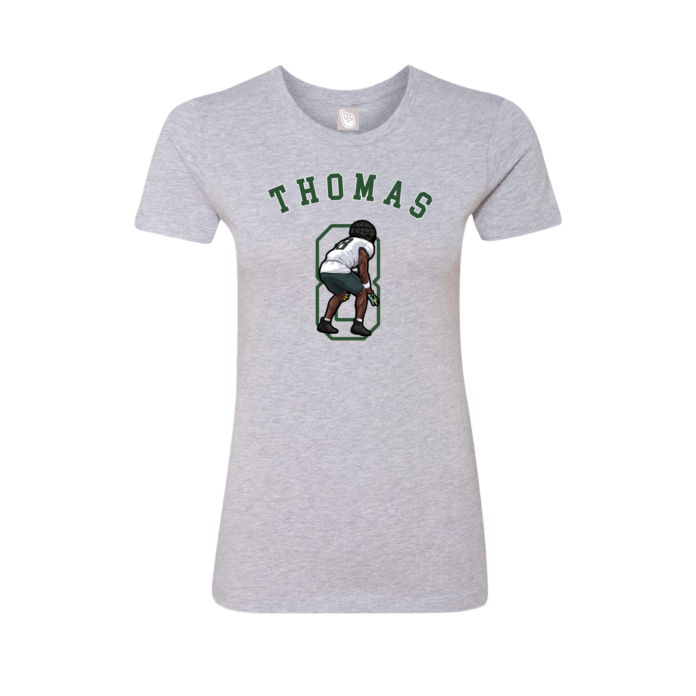Fitted Women's Tee — Shirsey Arch in Grey