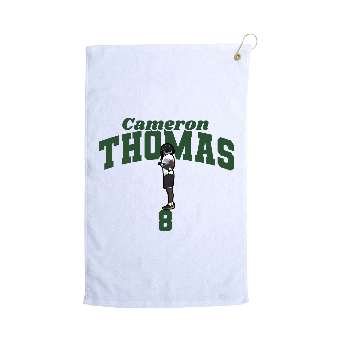Golf Towel — Signature Arch in White