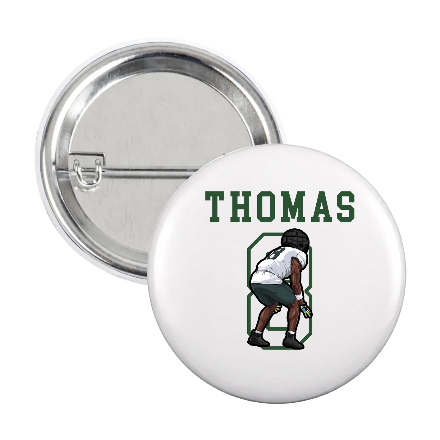 Game Day Button — Shirsey in White