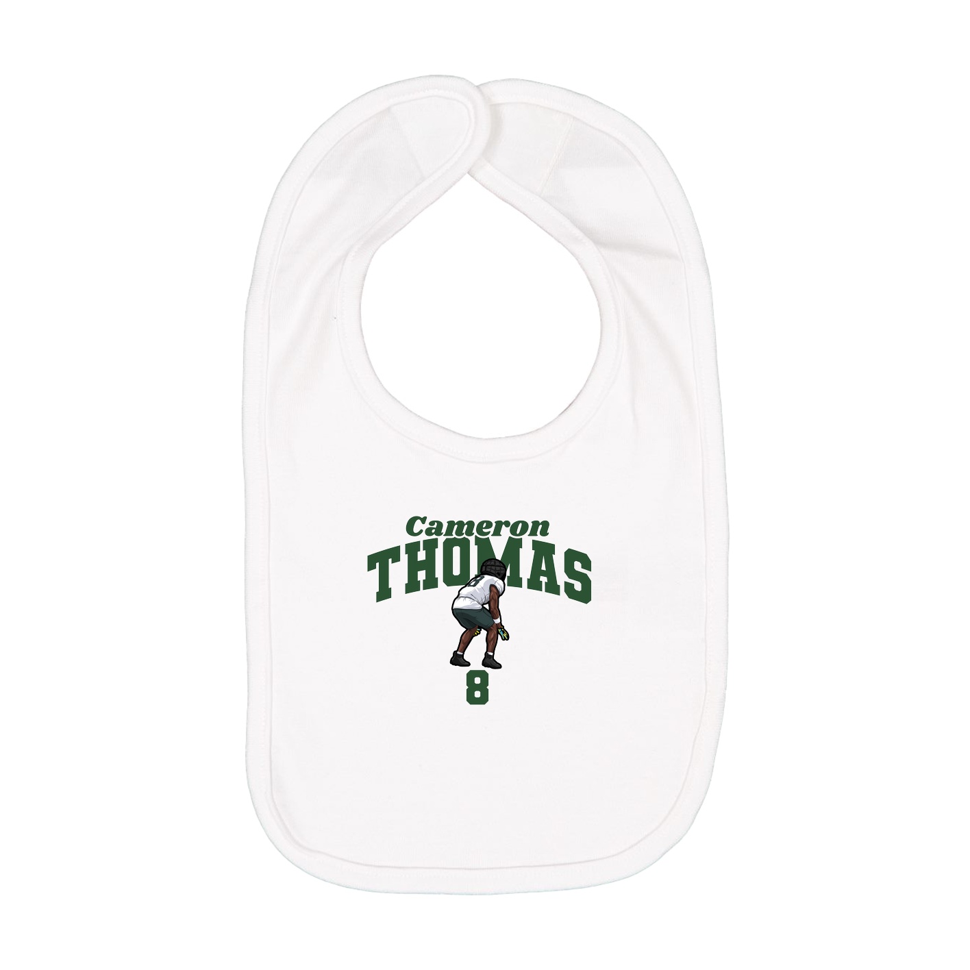 Infant Bib — Signature Arch in White