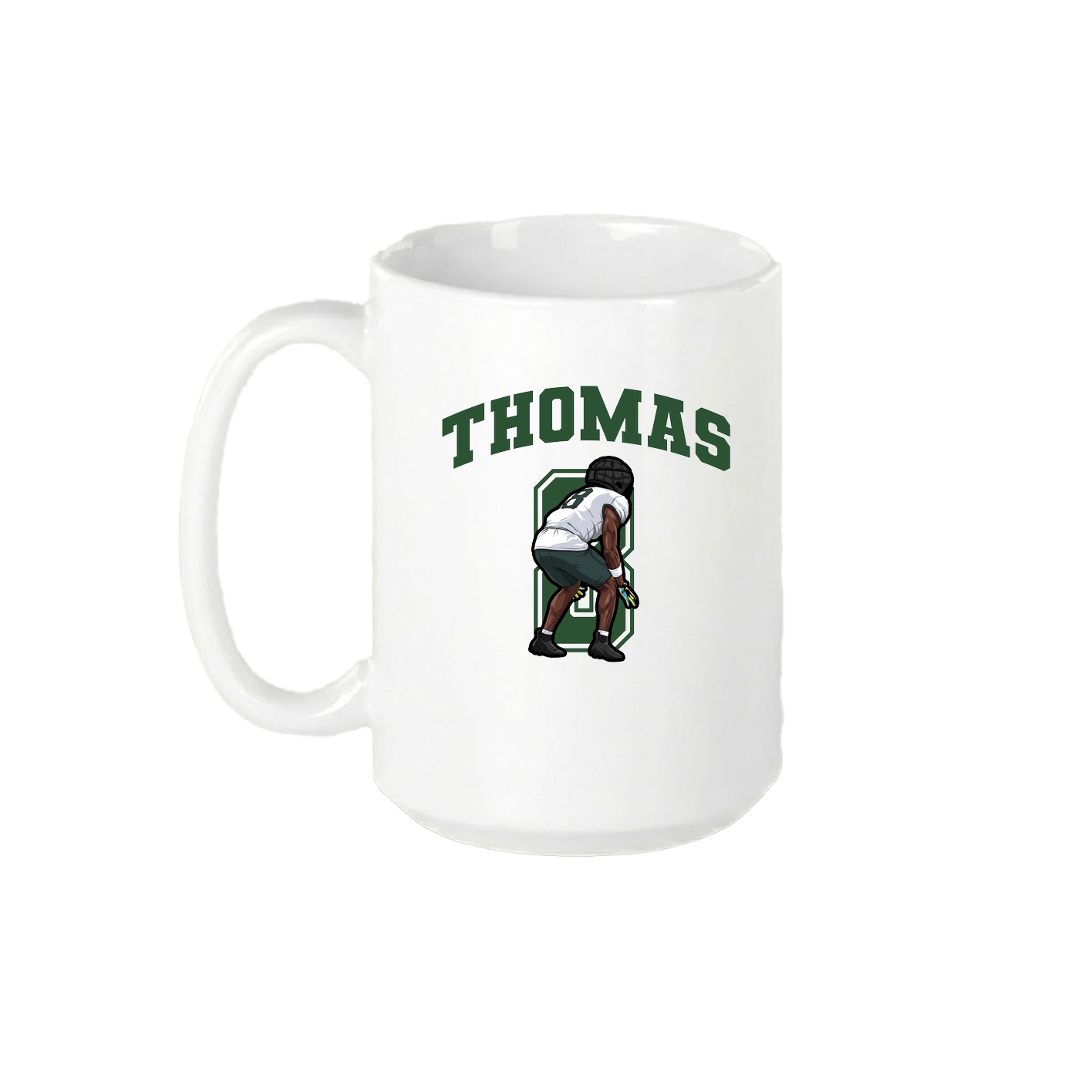 15oz Coffee Mug — Number in White