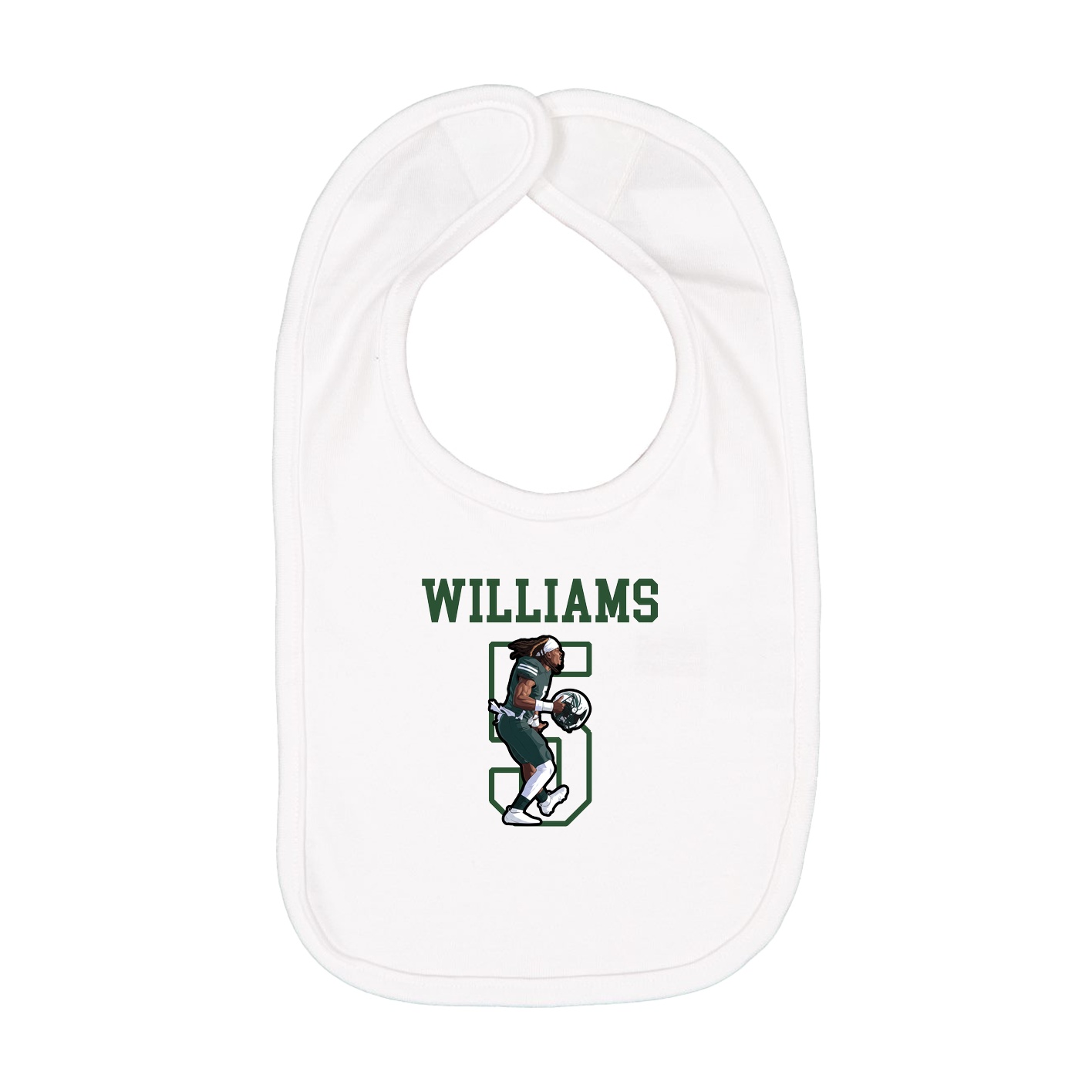 Infant Bib — Shirsey in White