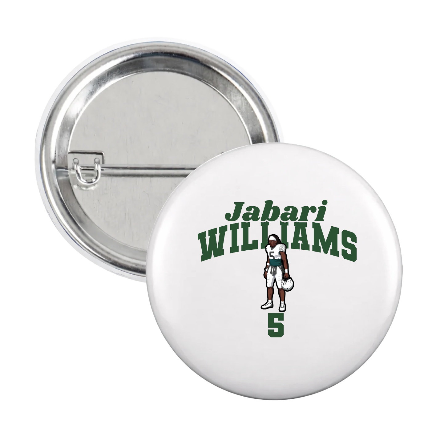 Game Day Button — Signature Arch in White