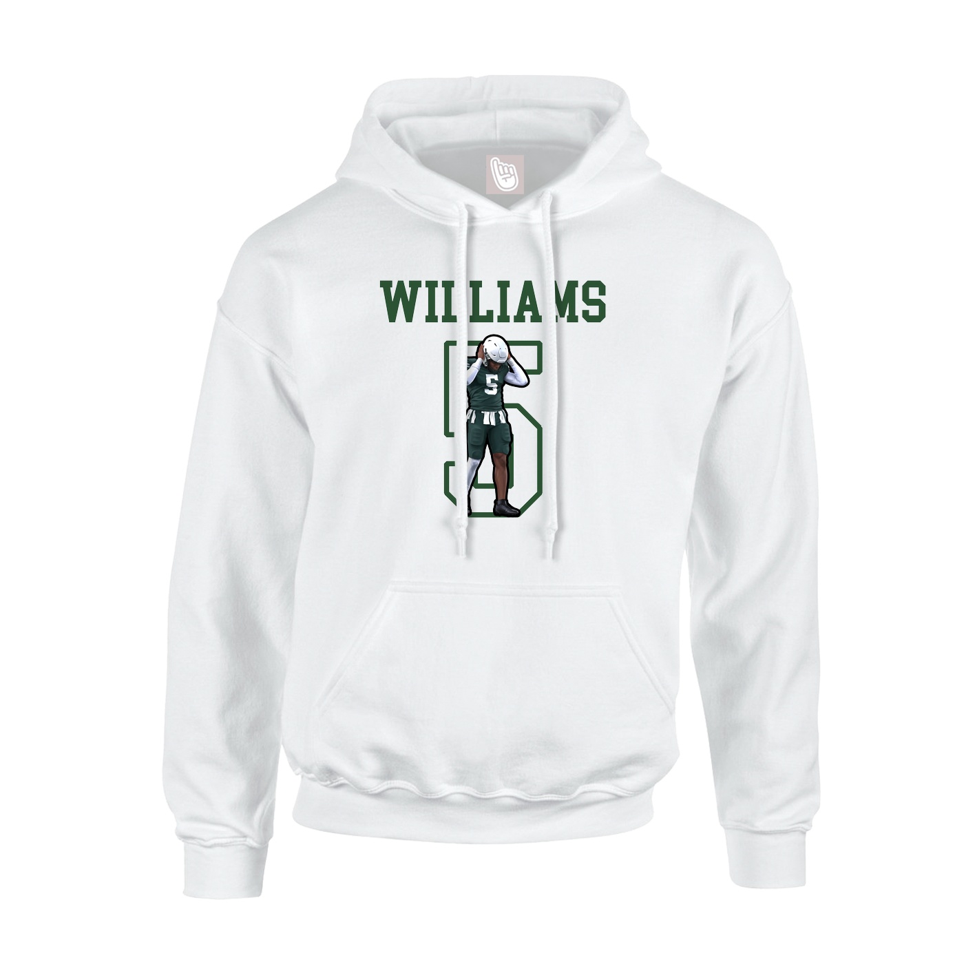 Hoodie — Shirsey in White