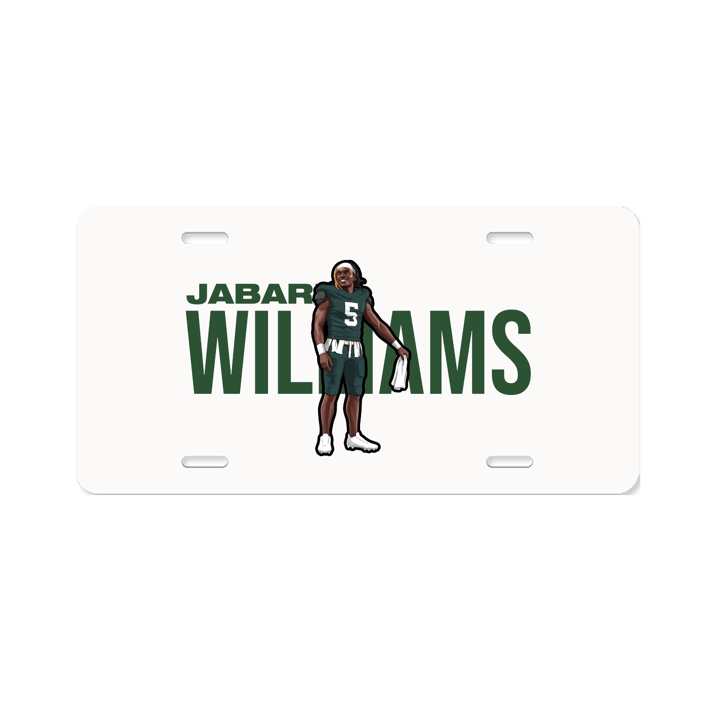 License Plate — Player Name in Classic