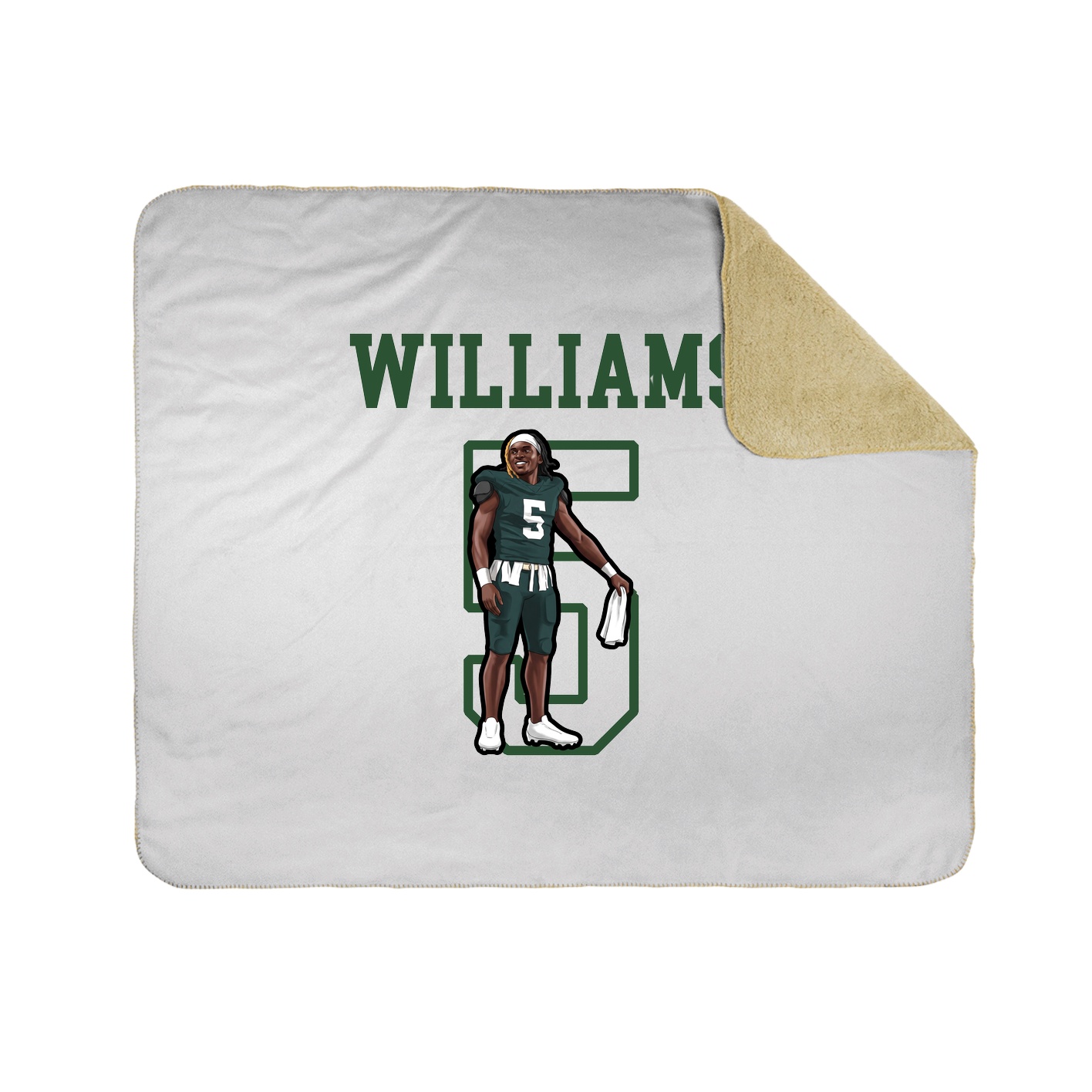 Throw Blanket — Shirsey in White