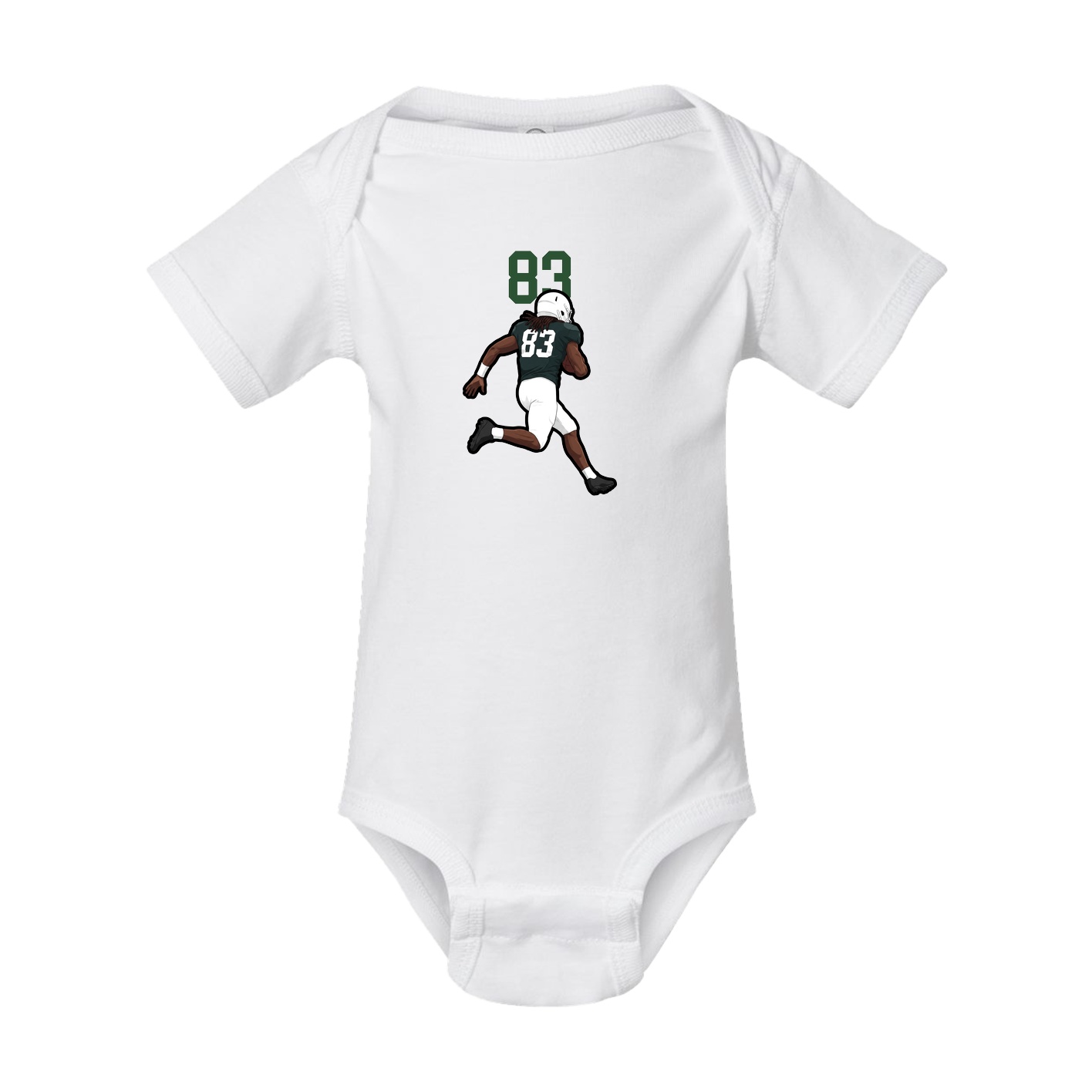 Baby Onesie — Number Top in White