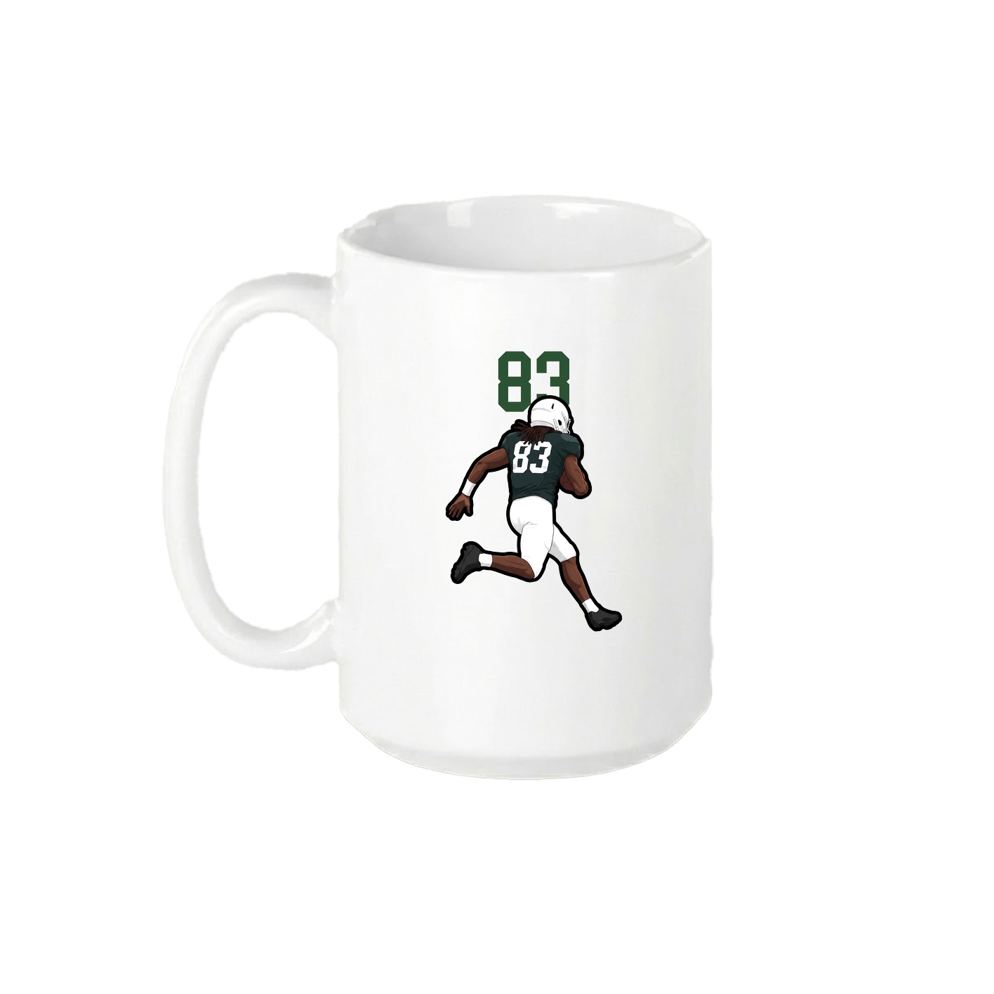15oz Coffee Mug — Number Top in White