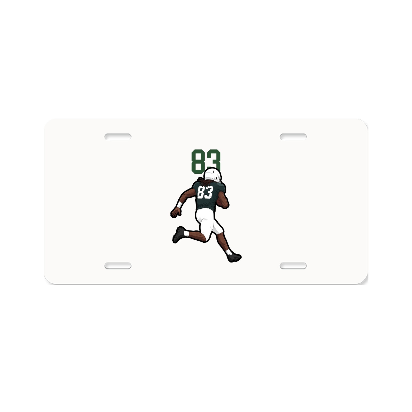 License Plate — Number Top in Classic