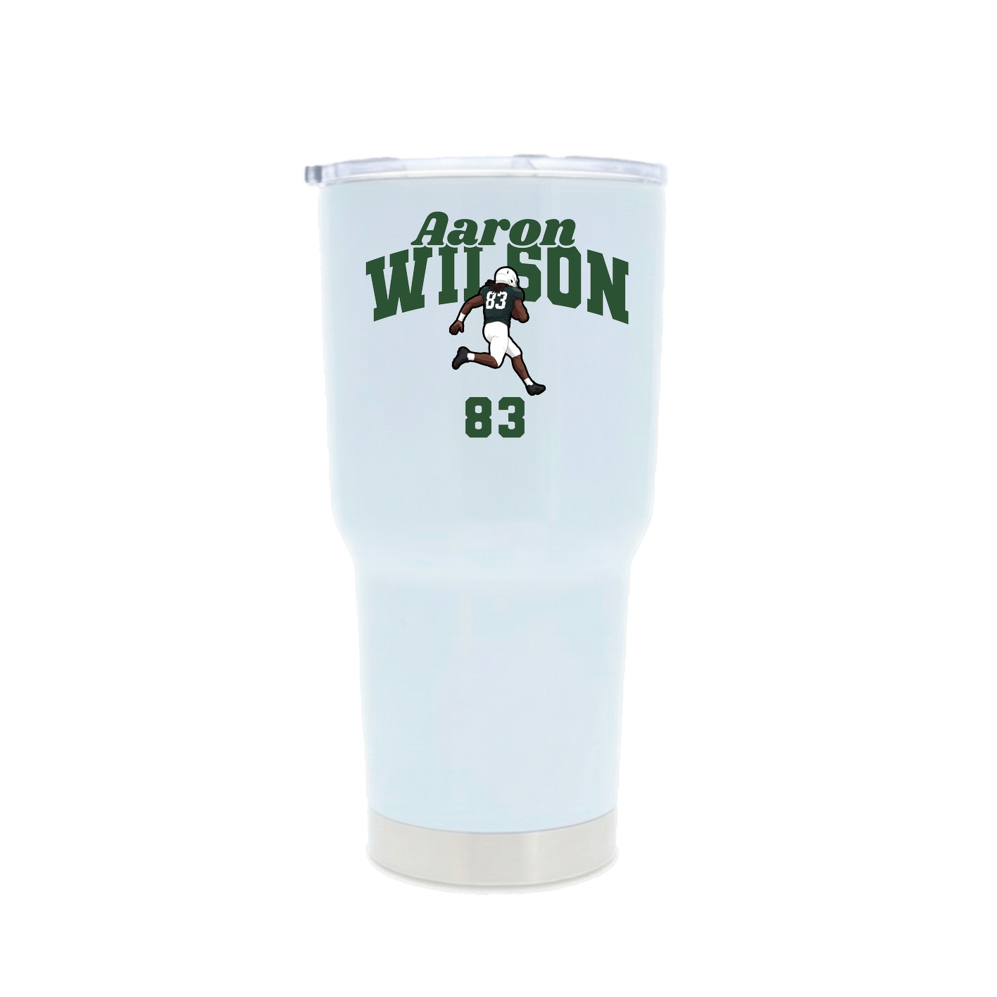 30oz Stainless Steel Tumbler — Signature Arch in White