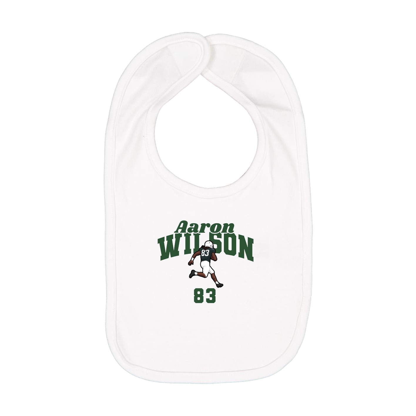 Infant Bib — Signature Arch in White