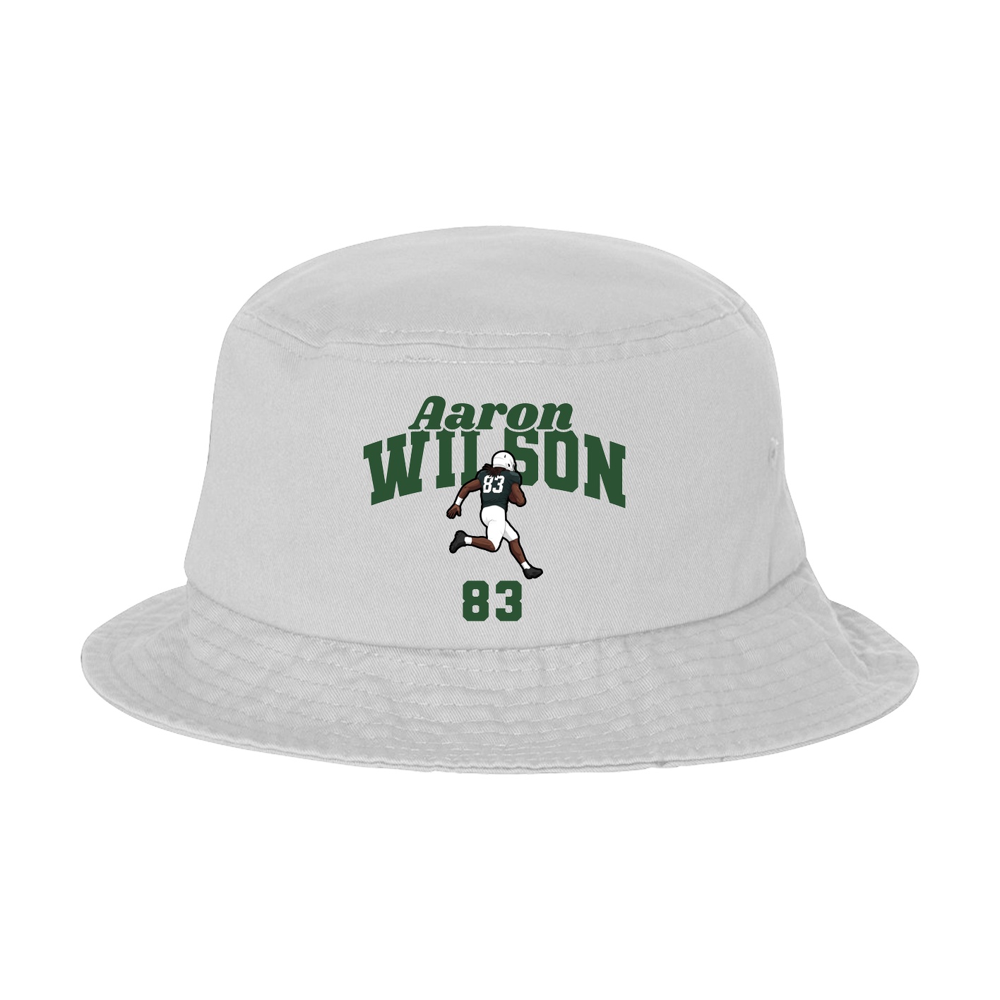 Bucket Cap — Signature Arch in White