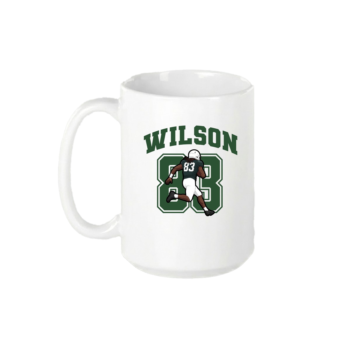 15oz Coffee Mug — Number in White