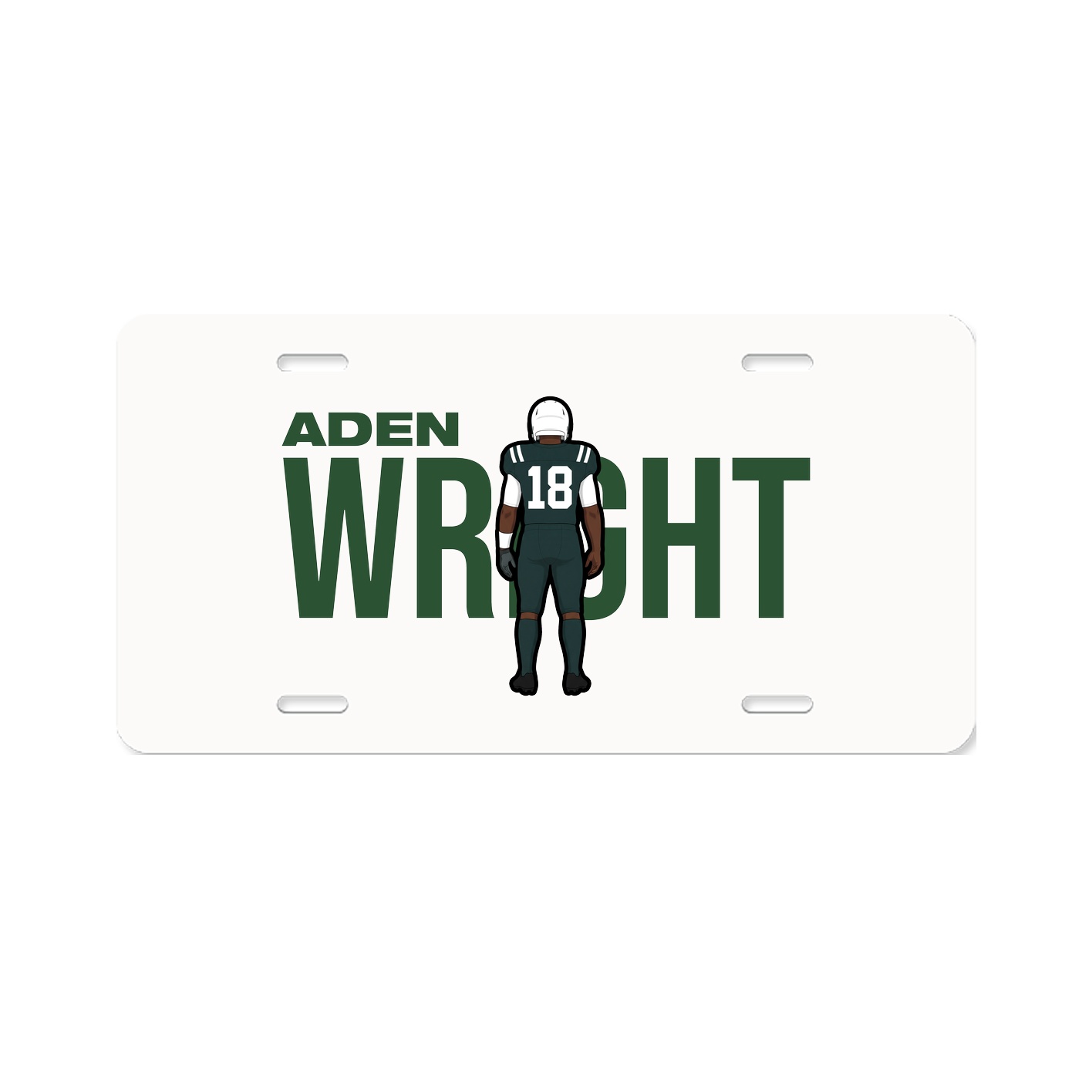 License Plate — Player Name in Classic