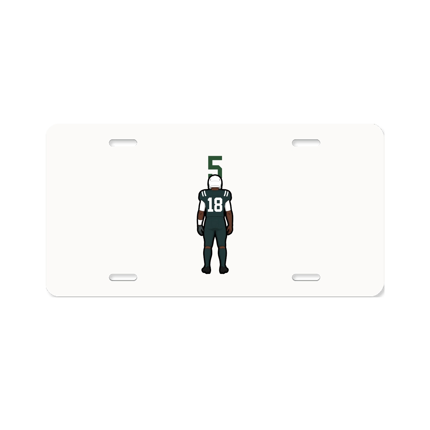 License Plate — Number Top in Classic