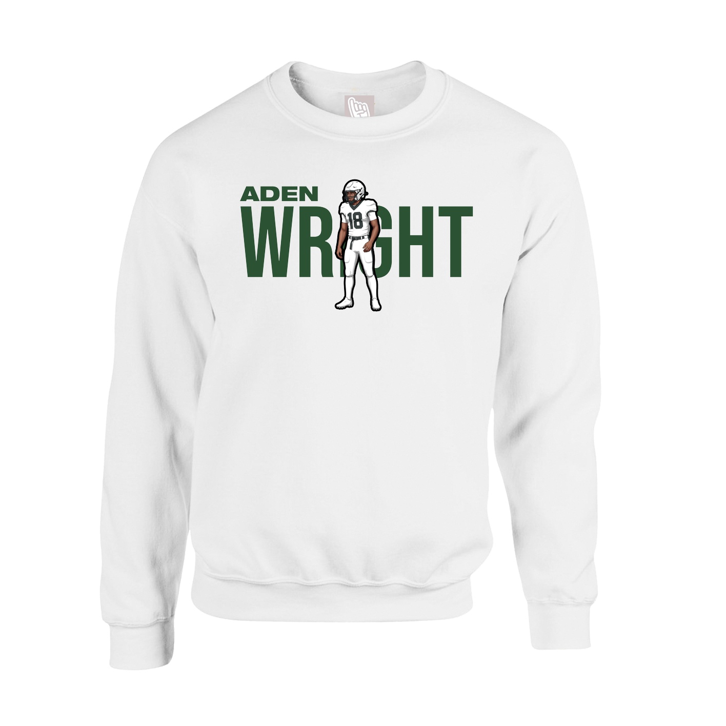 Fleece Crew — Player Name in White