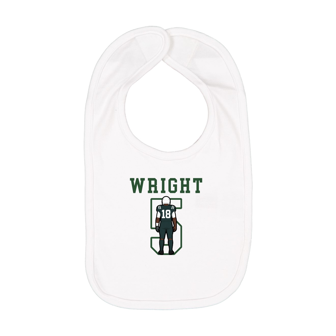 Infant Bib — Shirsey in White