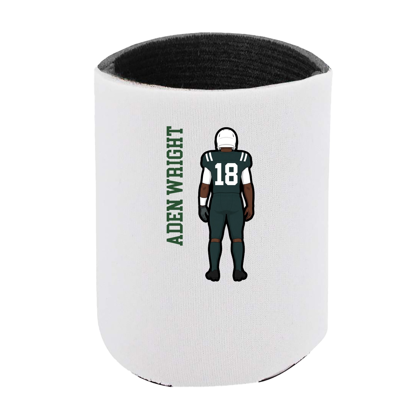 Can Holder — Name Vertical in White