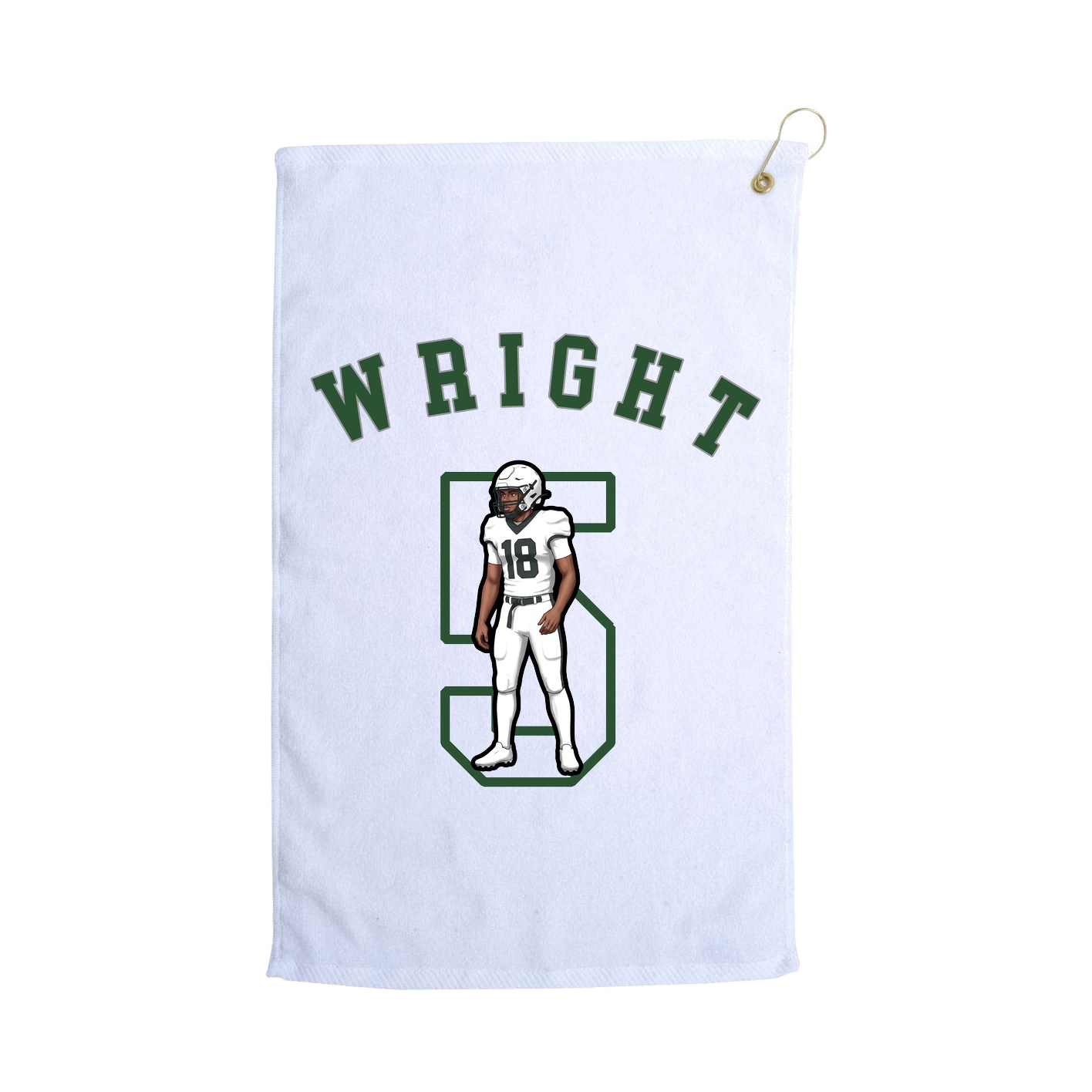 Golf Towel — Shirsey Arch in White