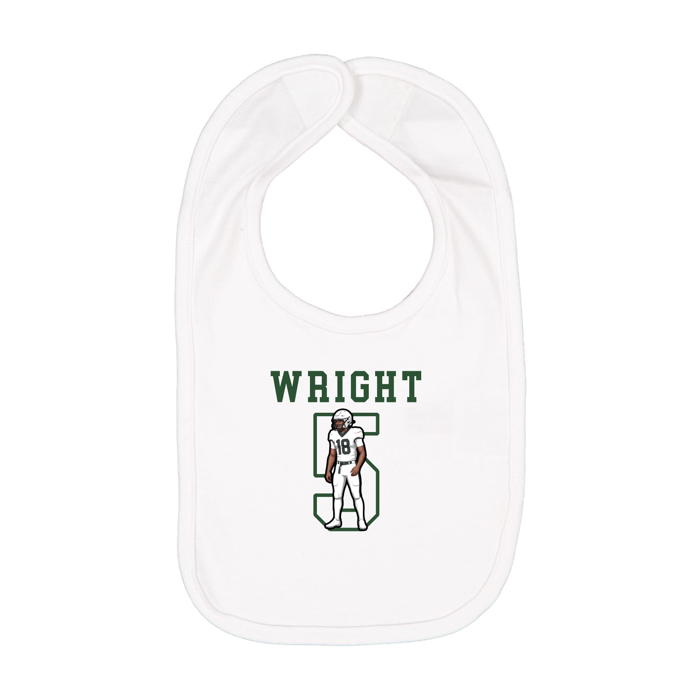 Infant Bib — Shirsey in White