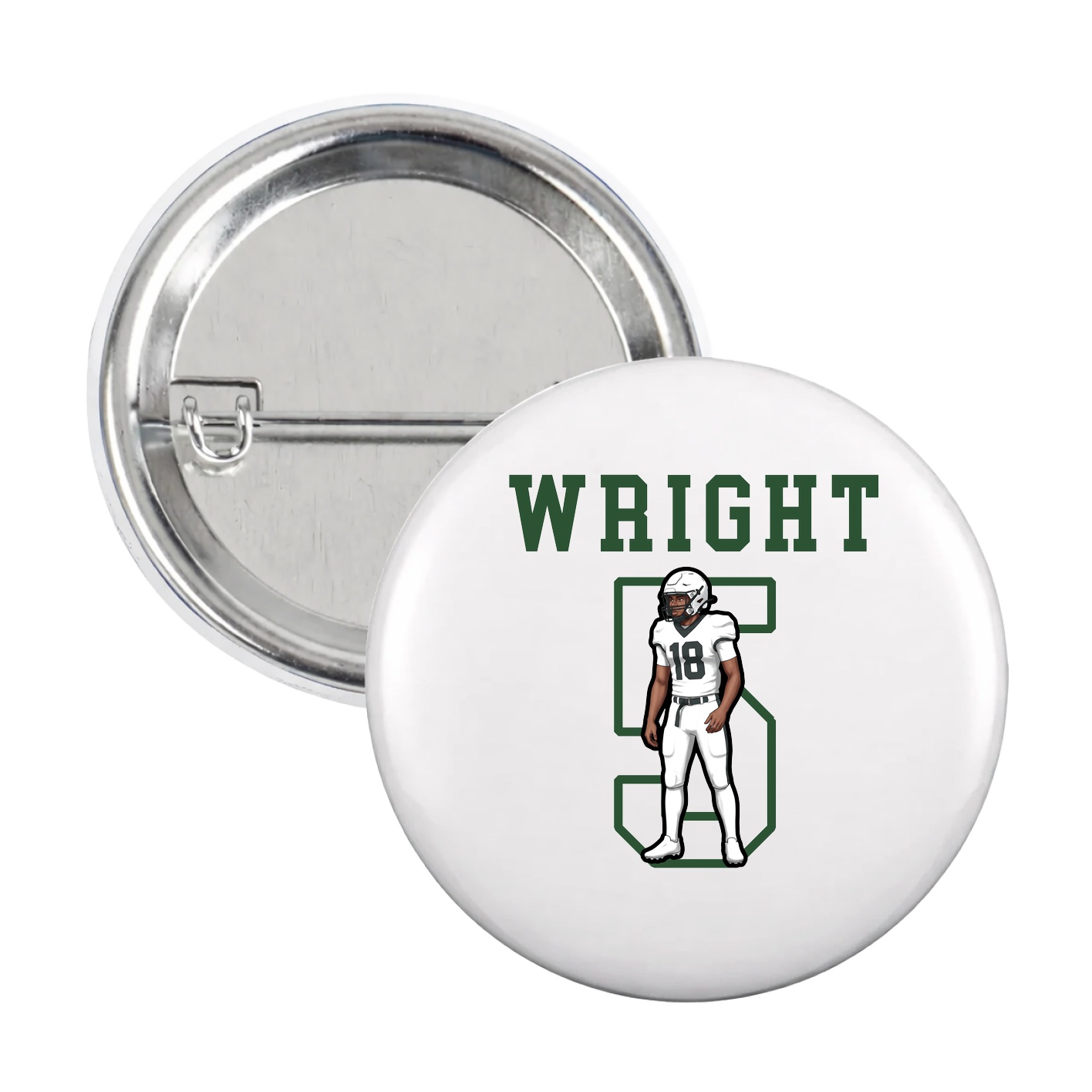 Game Day Button — Shirsey in White