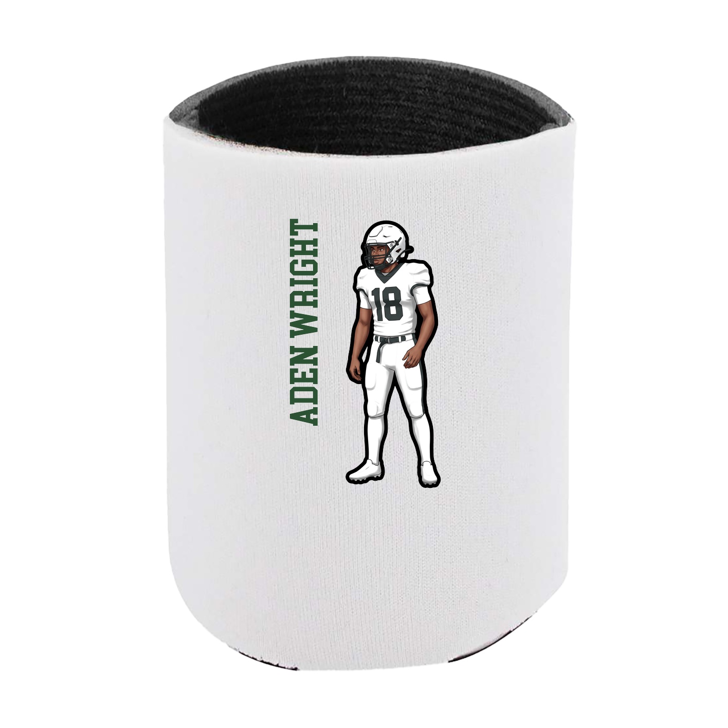 Can Holder — Name Vertical in White