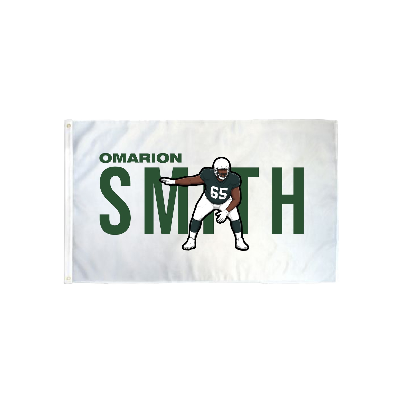 3x5 Flag — Player Name in Classic