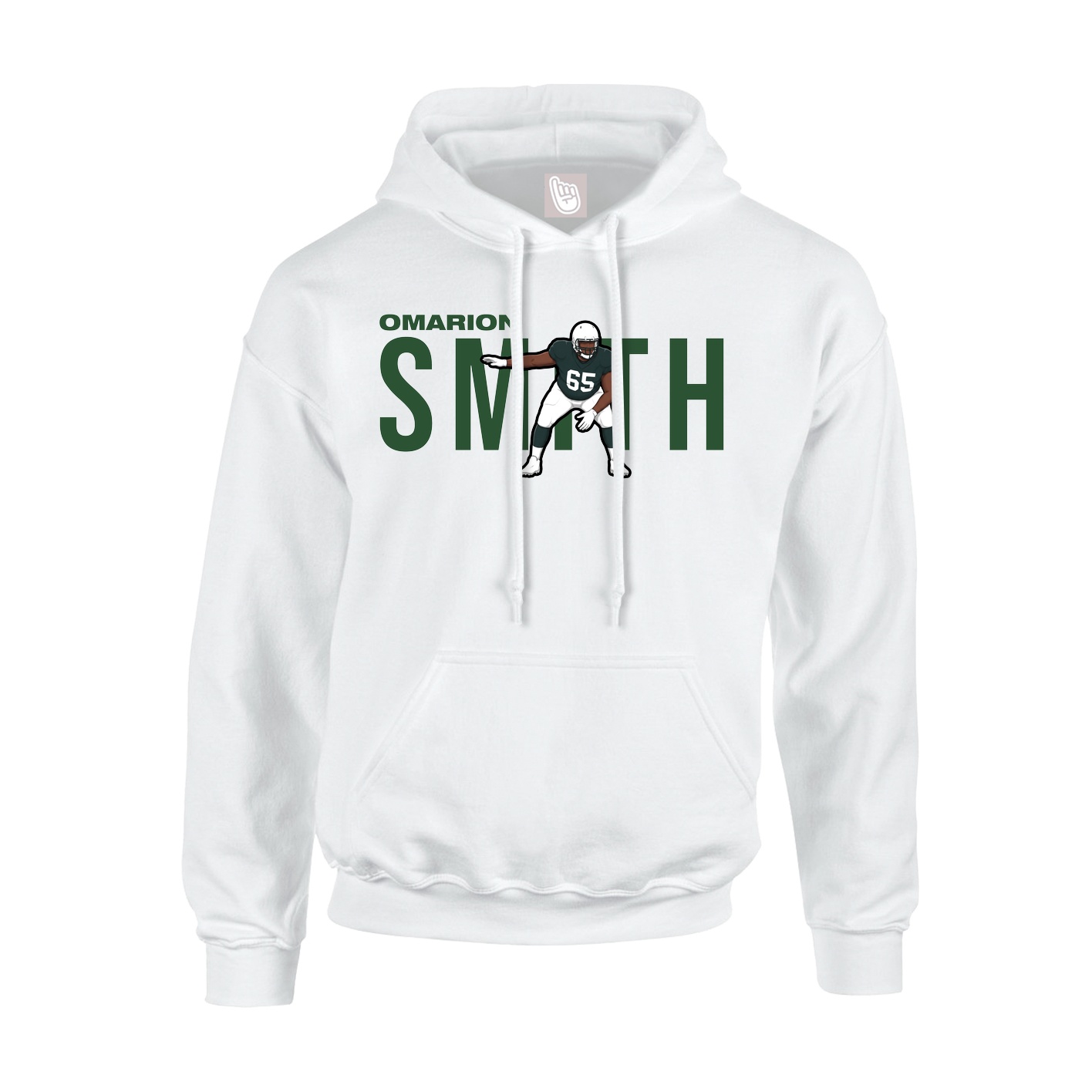 Hoodie — Player Name in White