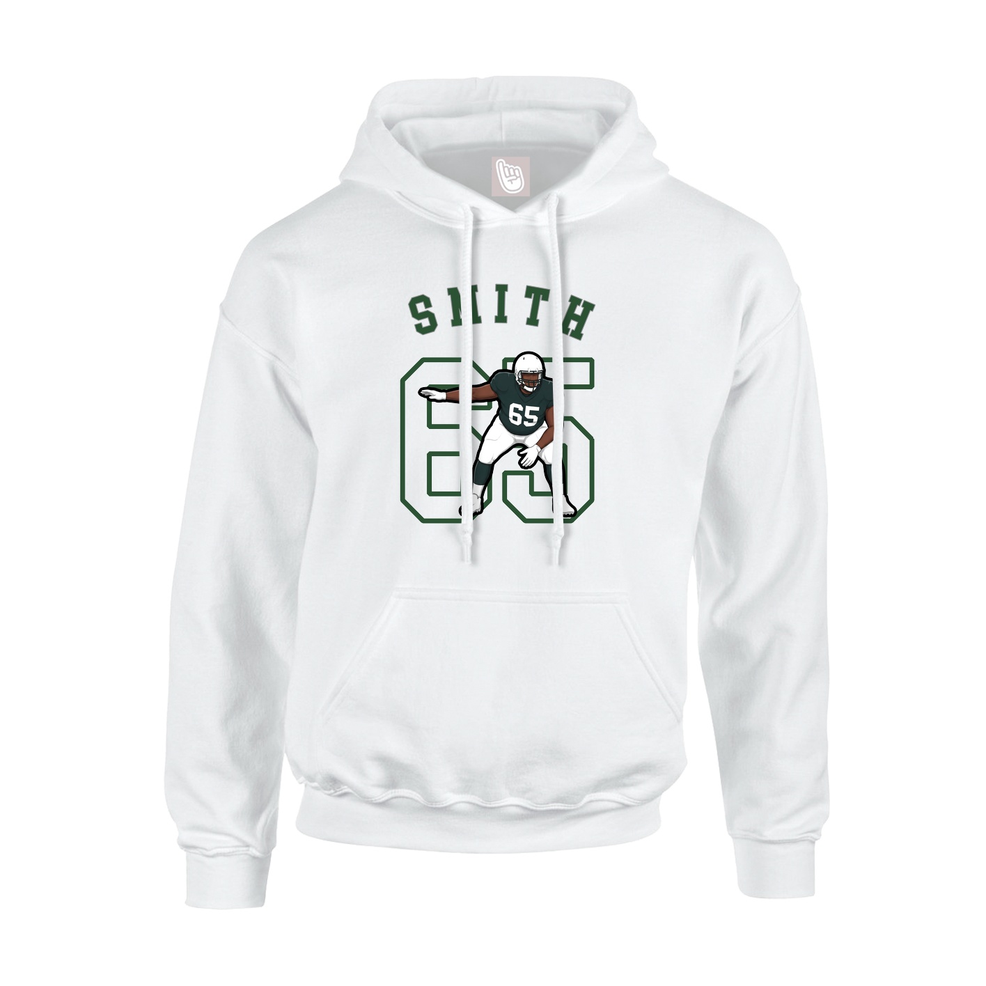 Hoodie — Shirsey Arch in White