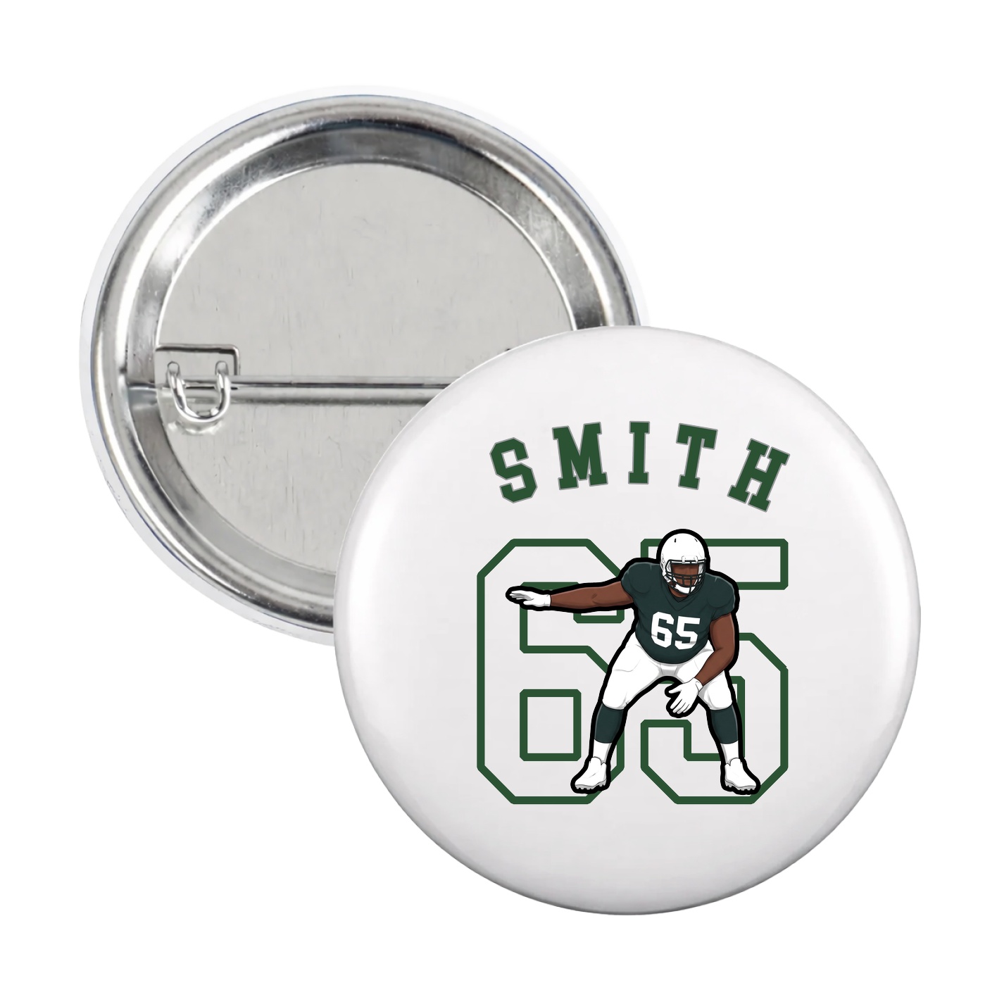 Game Day Button — Shirsey Arch in White
