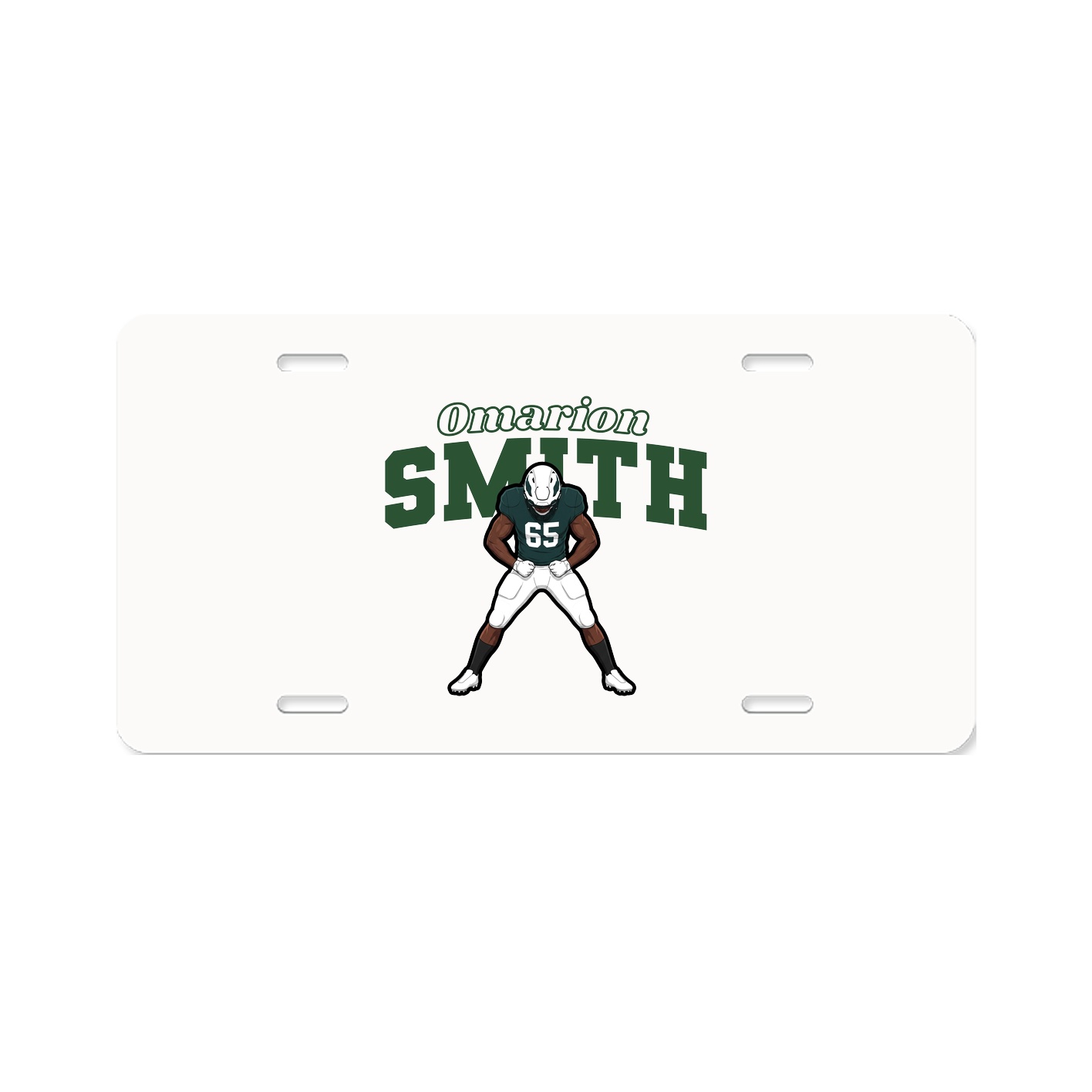 License Plate — Name Arch in Classic