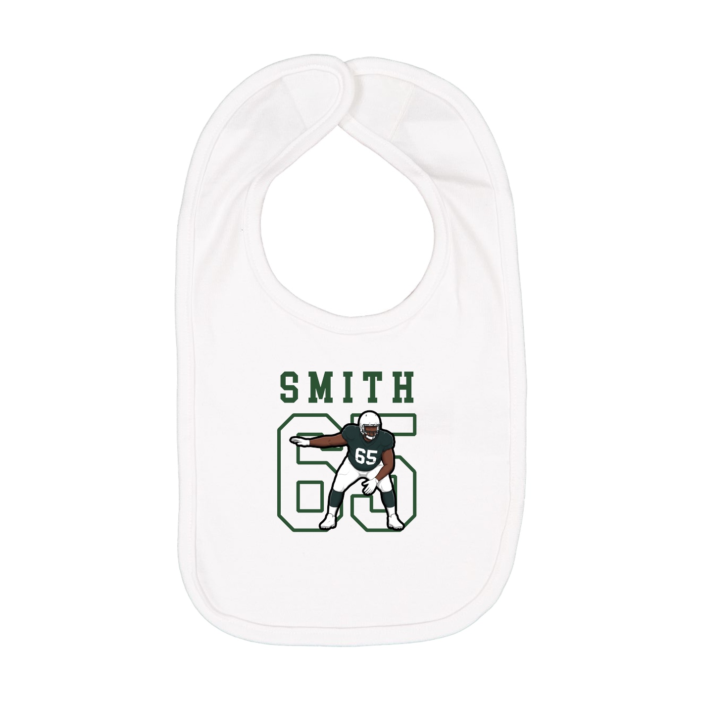 Infant Bib — Shirsey in White