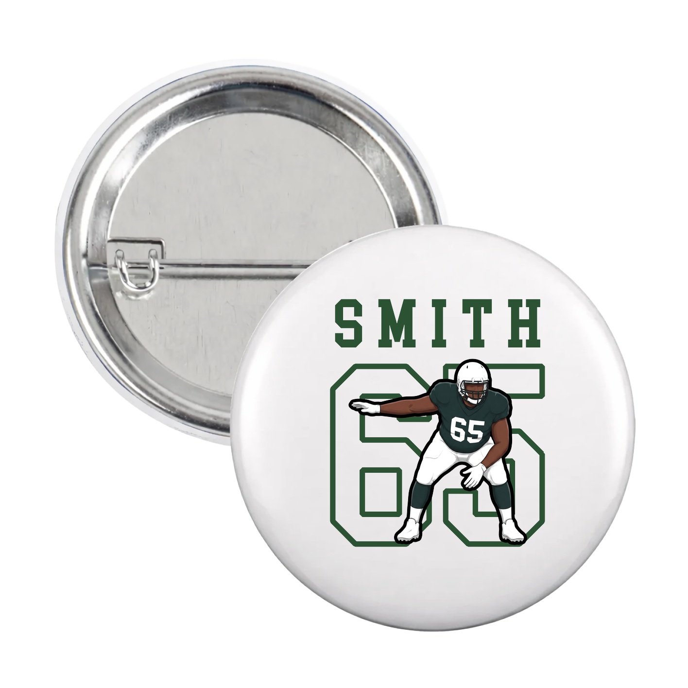 Game Day Button — Shirsey in White