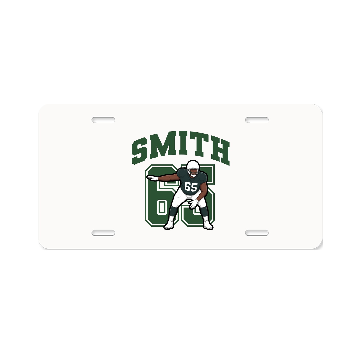 License Plate — Number in Classic