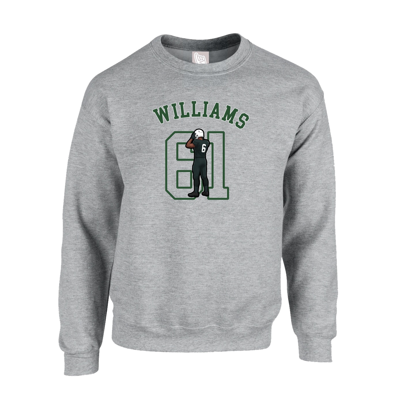 Fleece Crew — Shirsey Arch in Grey