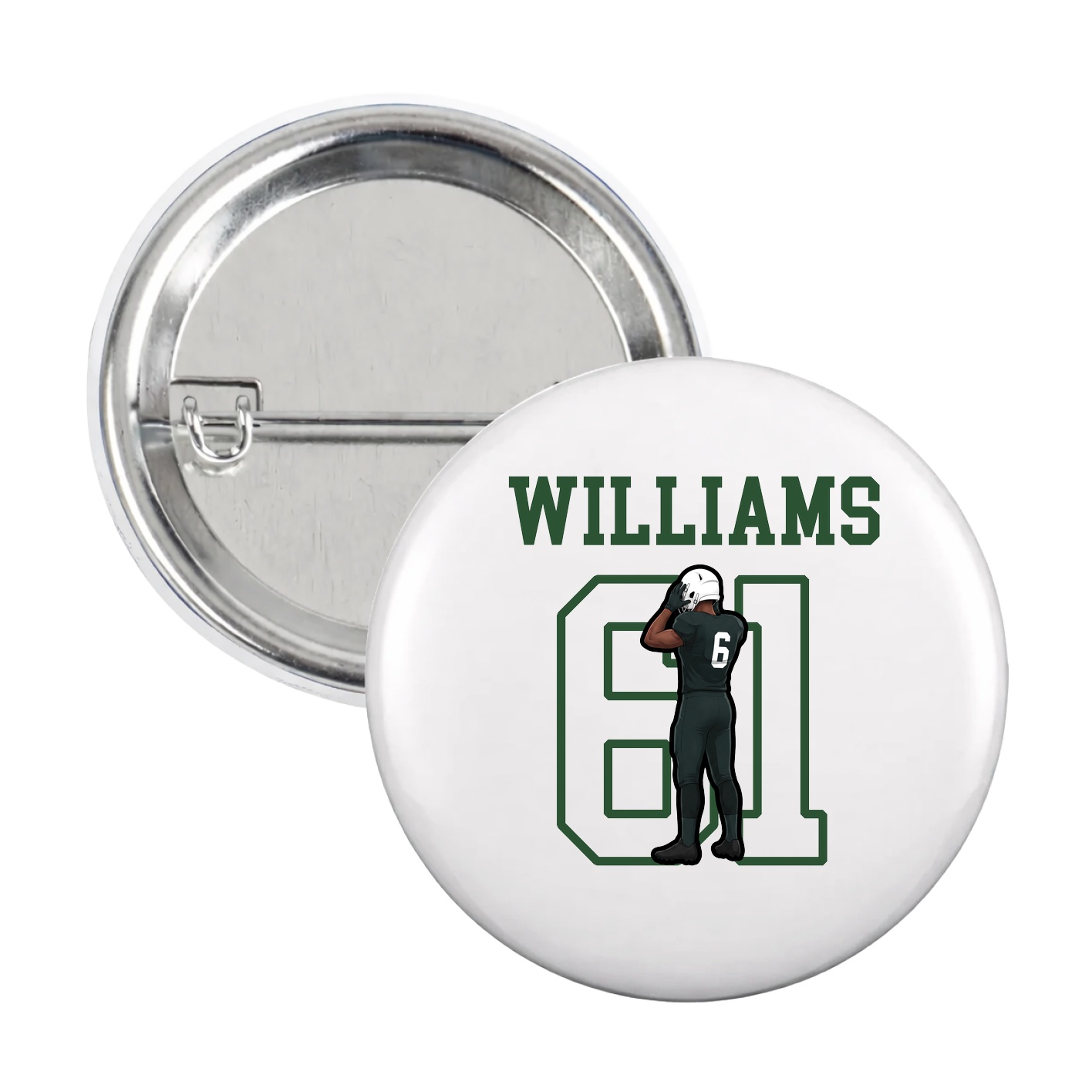 Game Day Button — Shirsey in White
