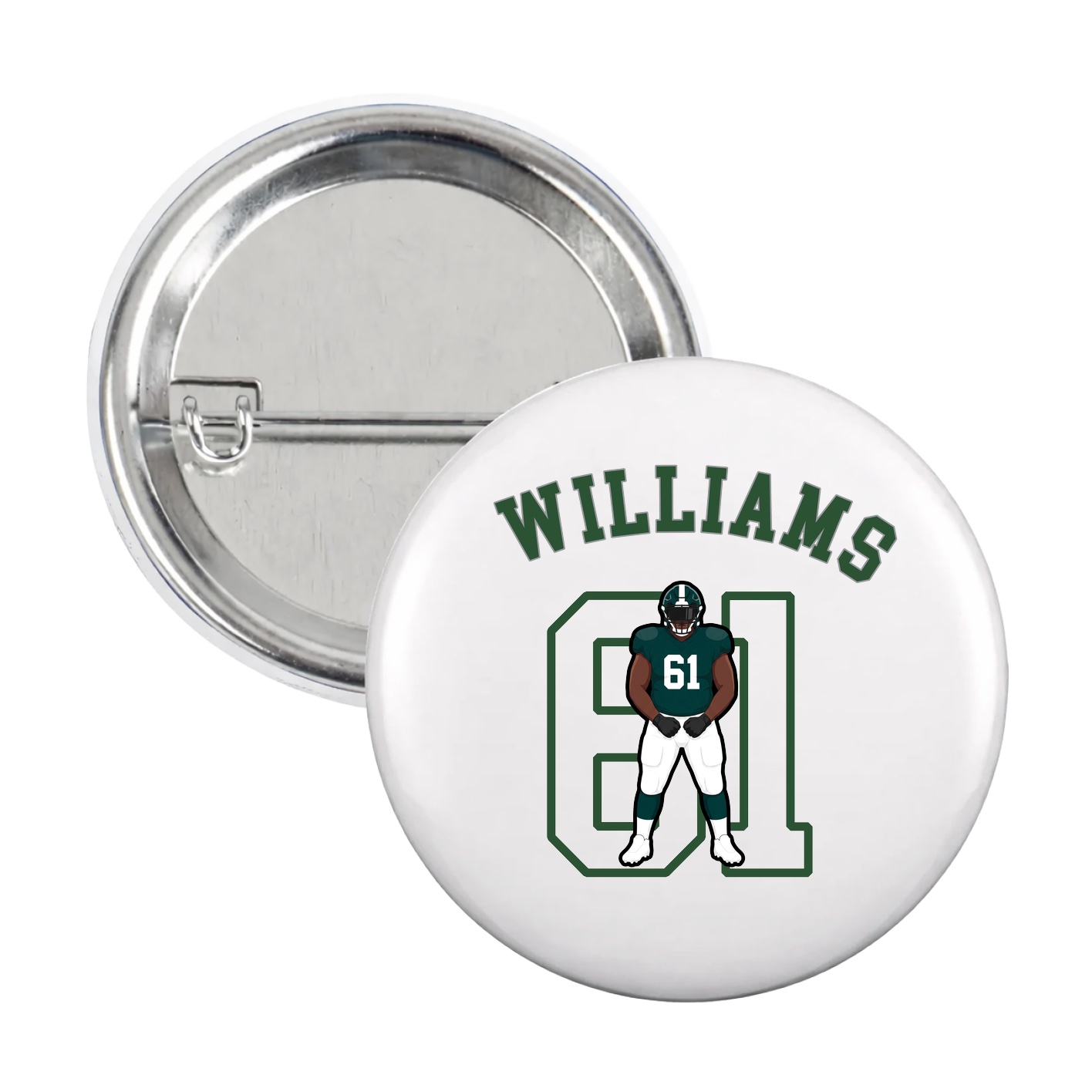 Game Day Button — Shirsey Arch in White