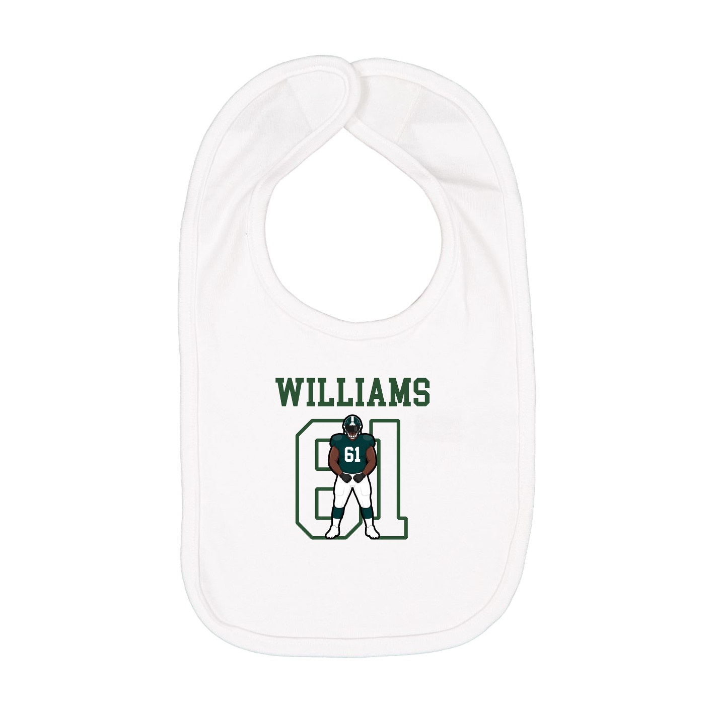 Infant Bib — Shirsey in White