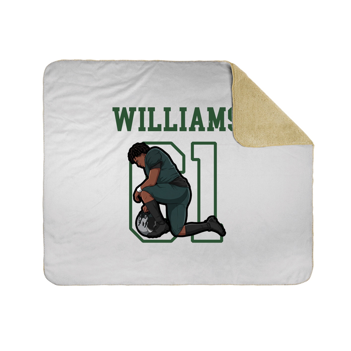Throw Blanket — Shirsey in White