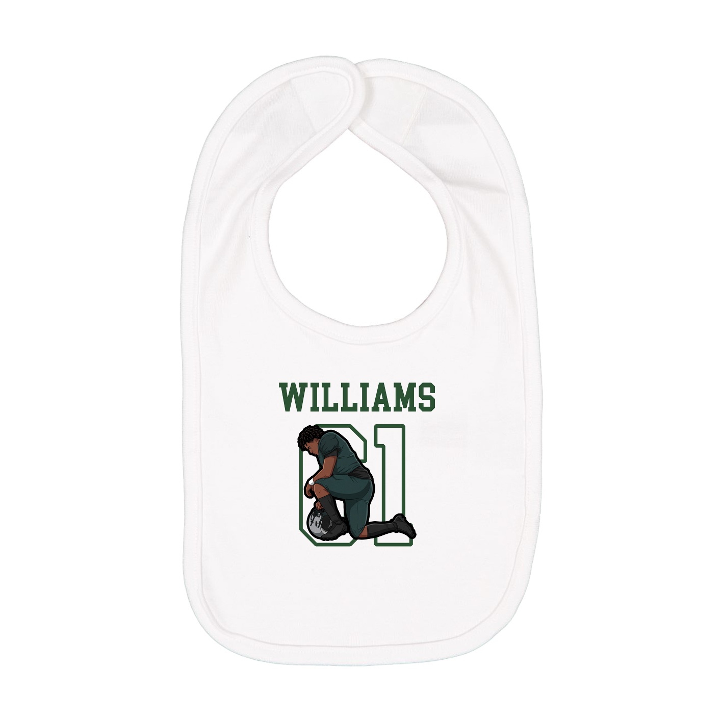 Infant Bib — Shirsey in White