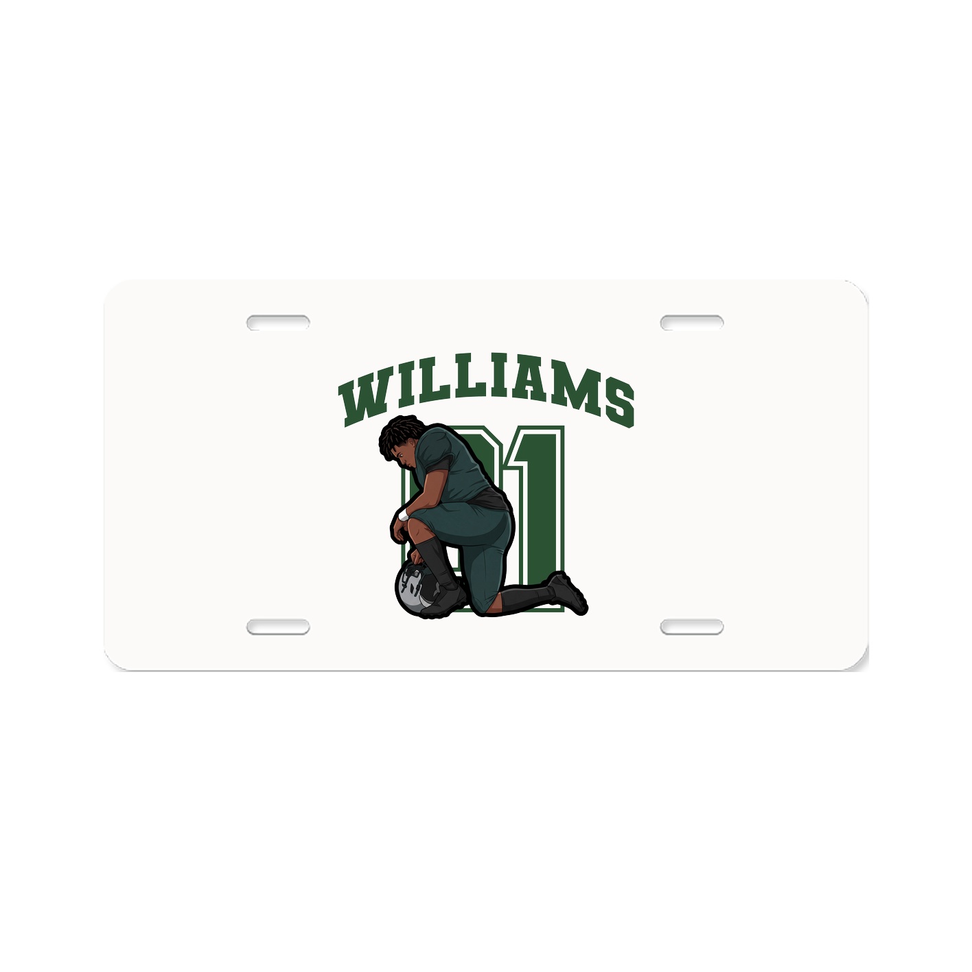 License Plate — Number in Classic