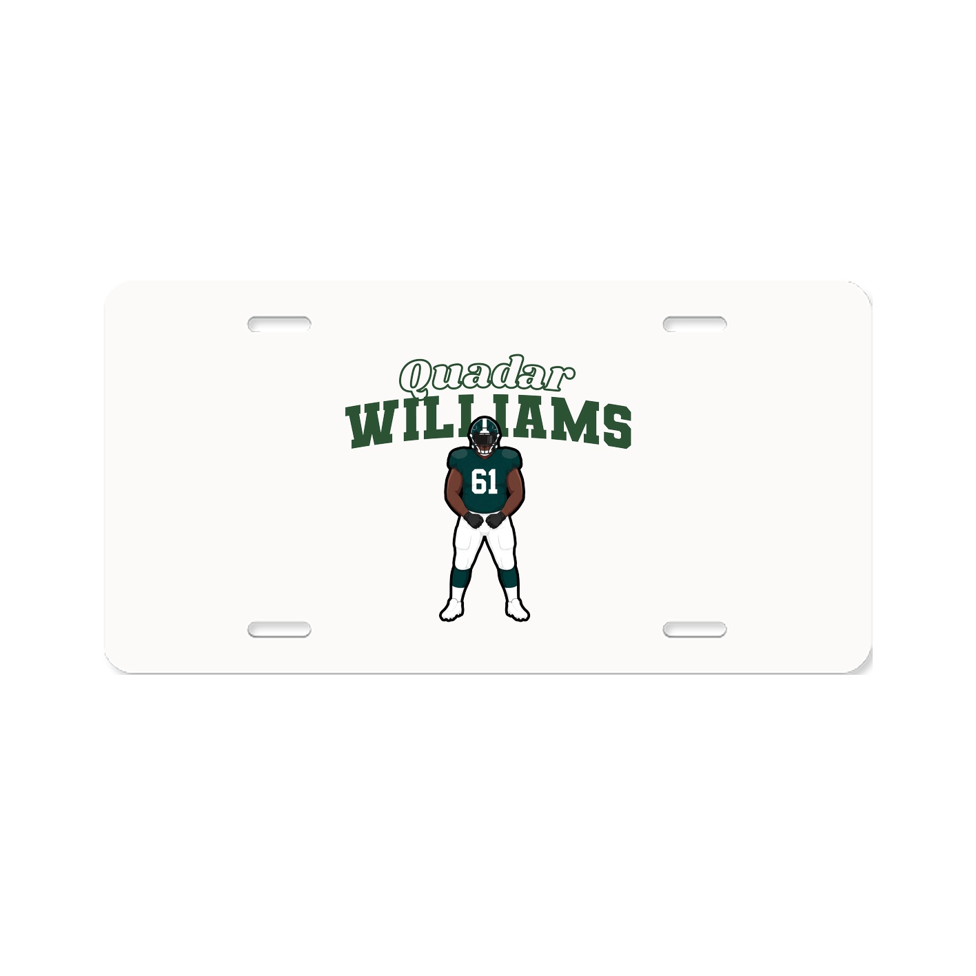 License Plate — Name Arch in Classic