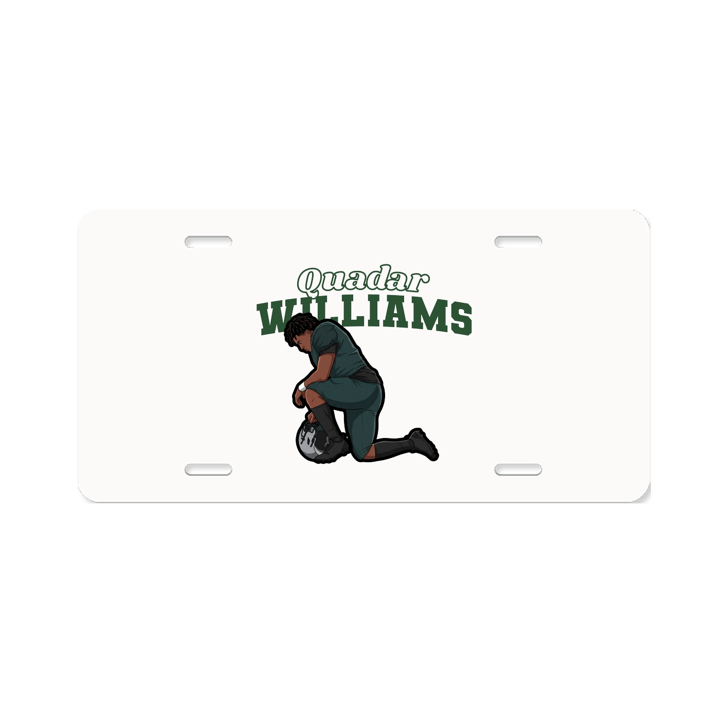License Plate — Name Arch in Classic