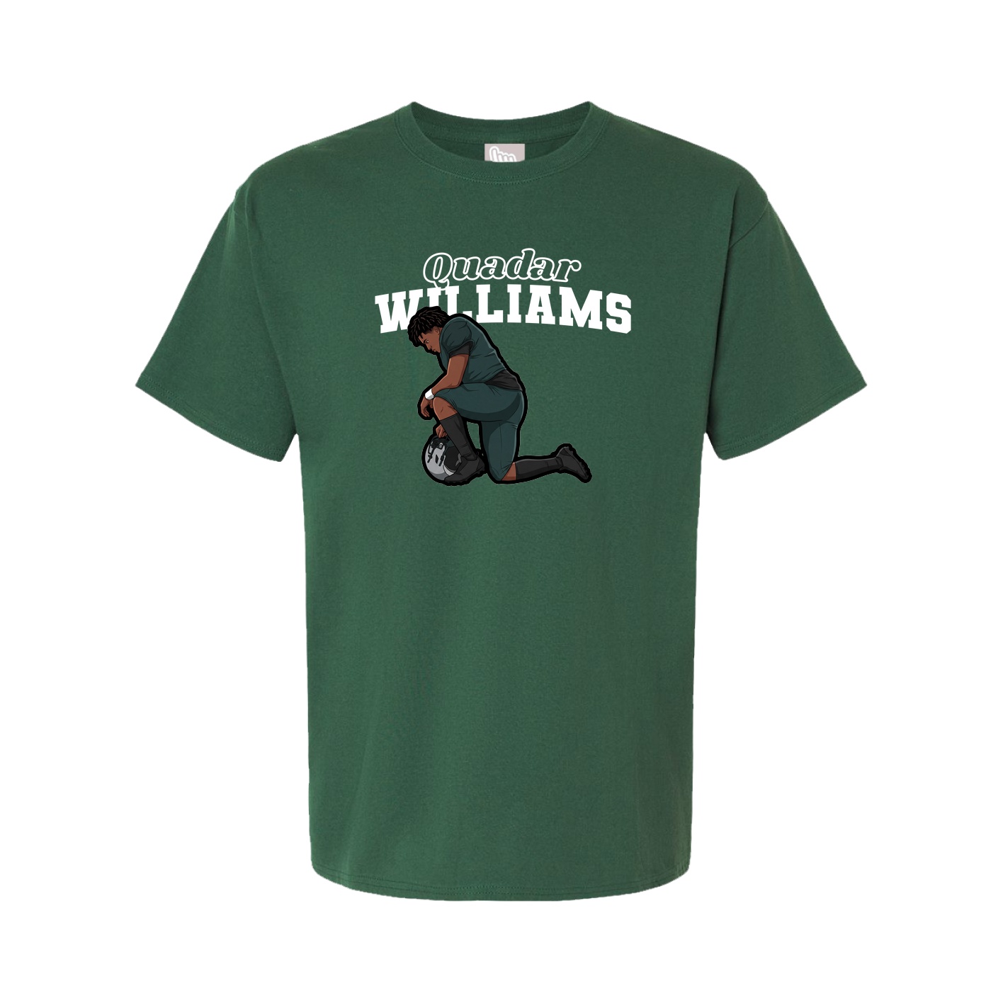 Youth Tee — Name Arch in Green